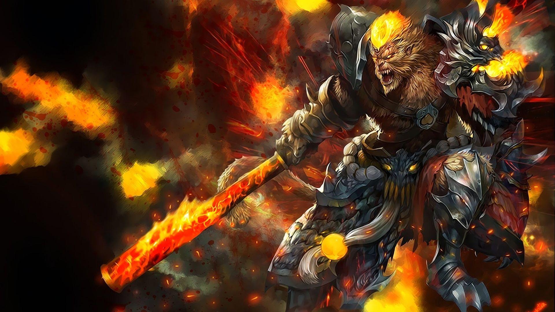 1920x1080 Free download monkey king wukong fantasy art league of legends HD