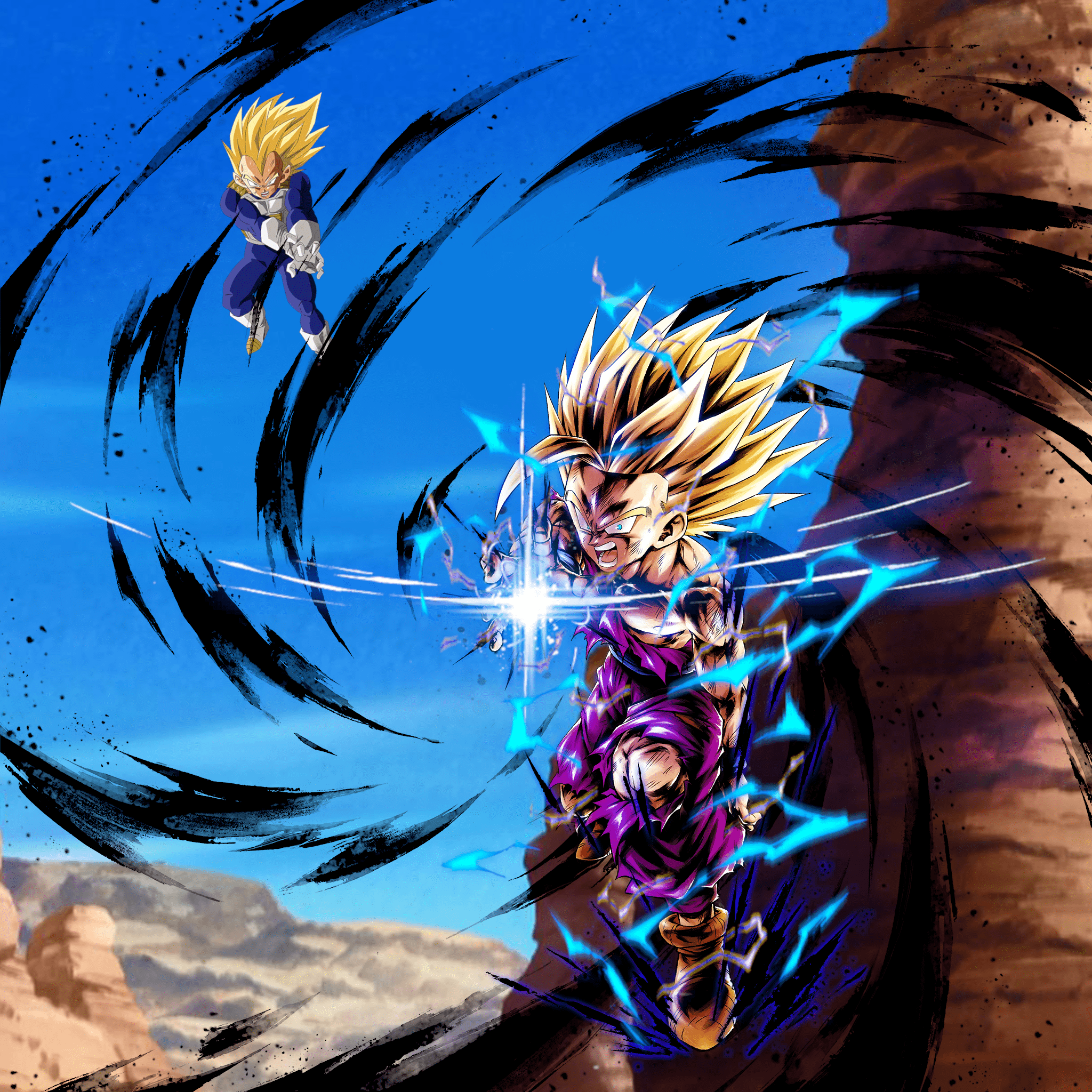 2048x2048 Download Super Saiyan Vegeta Wallpaper, HD Background Download