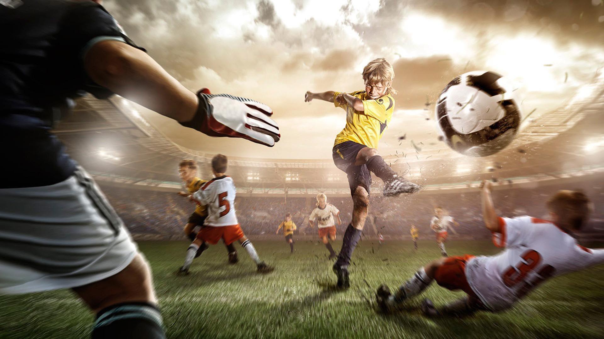 1920x1080 Soccer Children Goal HD Wallpaper. Sports wallpaper, Football