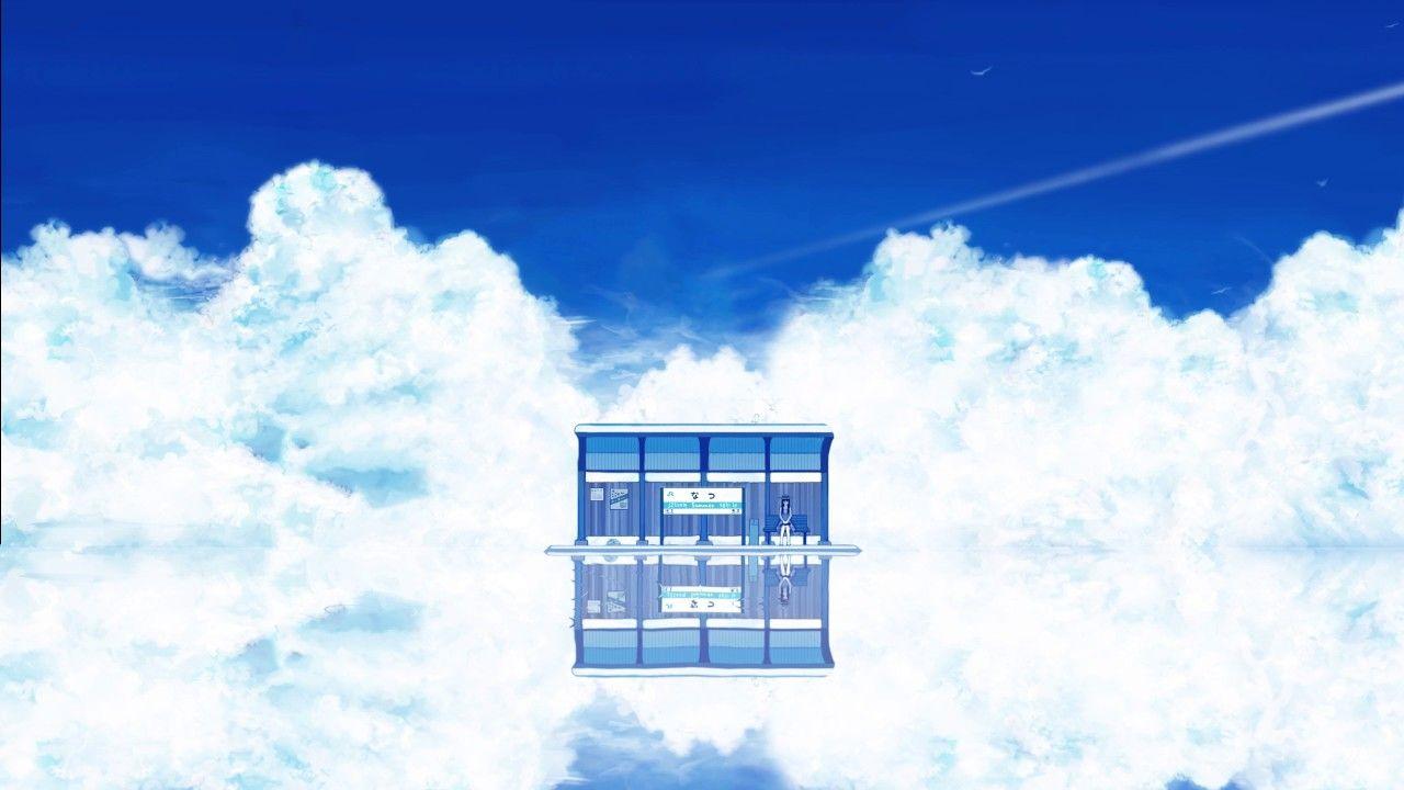 1280x720 Phong cảnh mùa hè anime cảnh hình nền engine