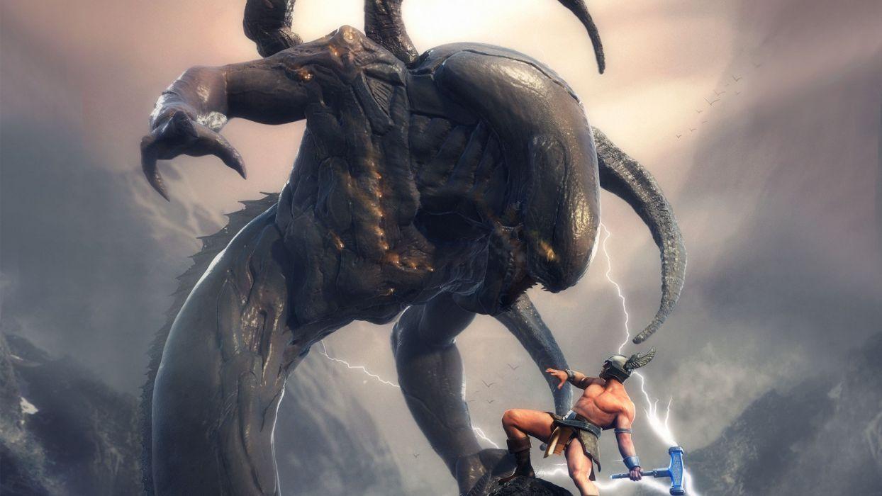 1244x700 Thor artwork warriors Mjolnir wallpaperx1080