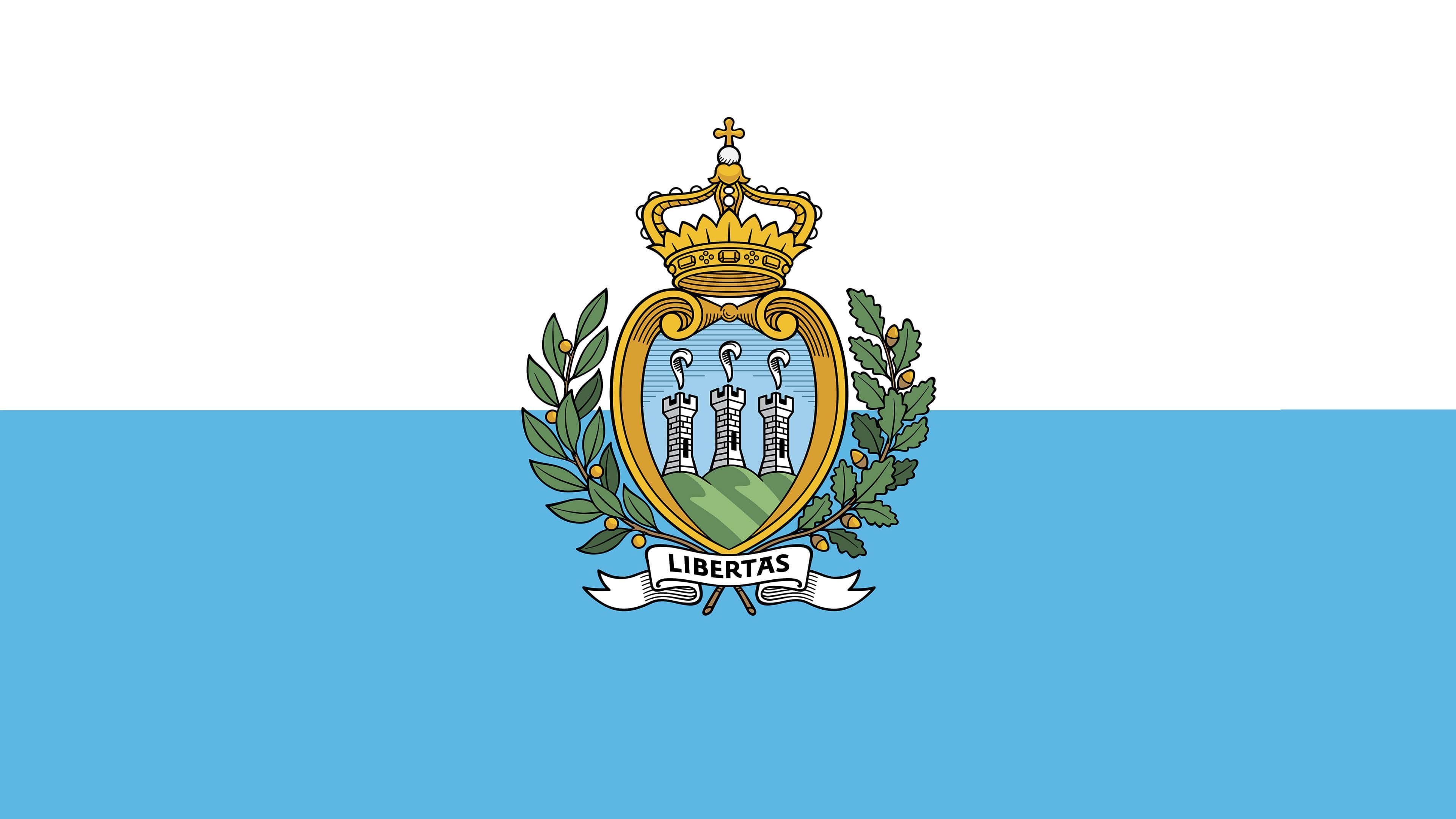 3840x2160 San Marino Flag Wallpaper