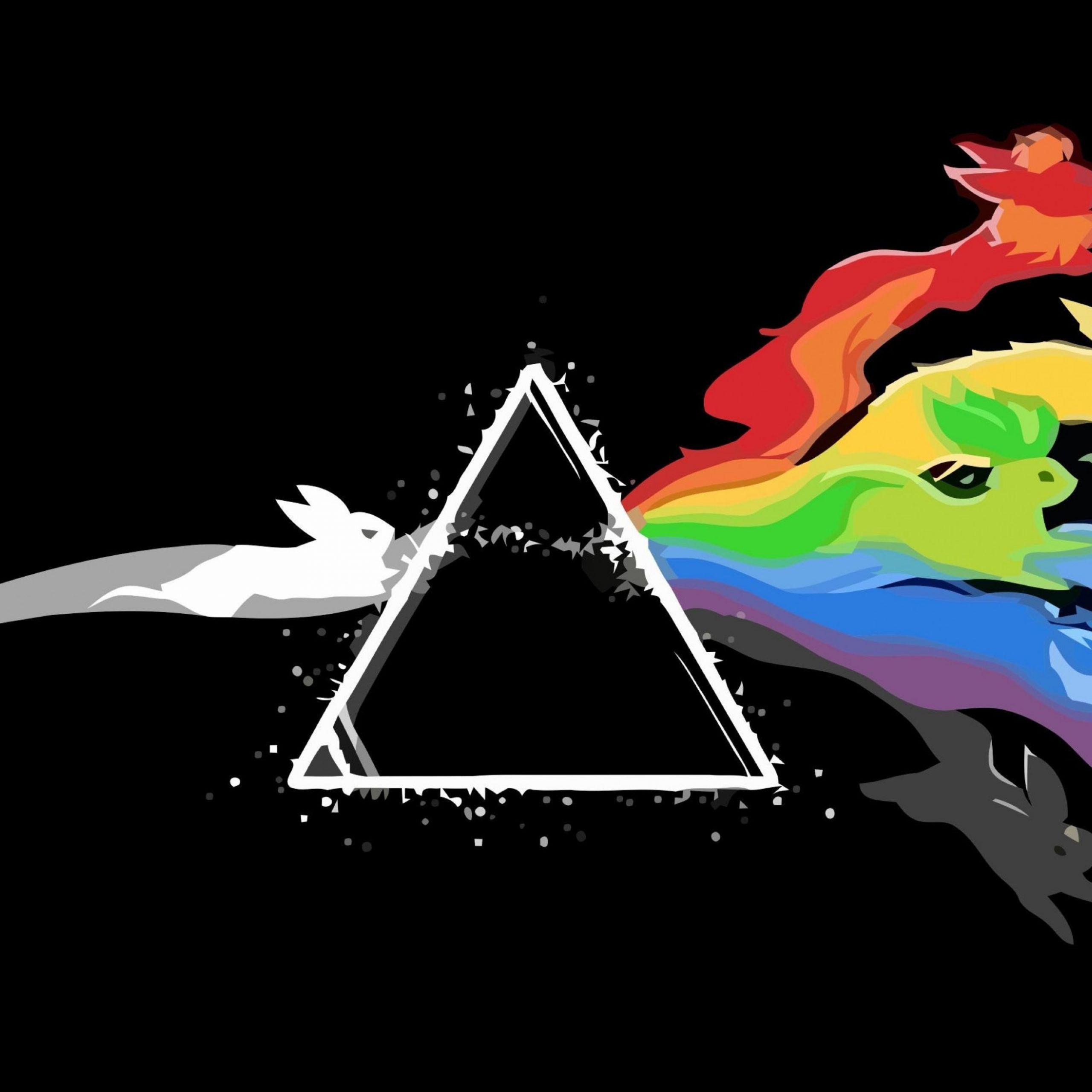 2560x2560 Pokémon, Pink Floyd, The Dark Side of the Moon HD Wallpaper