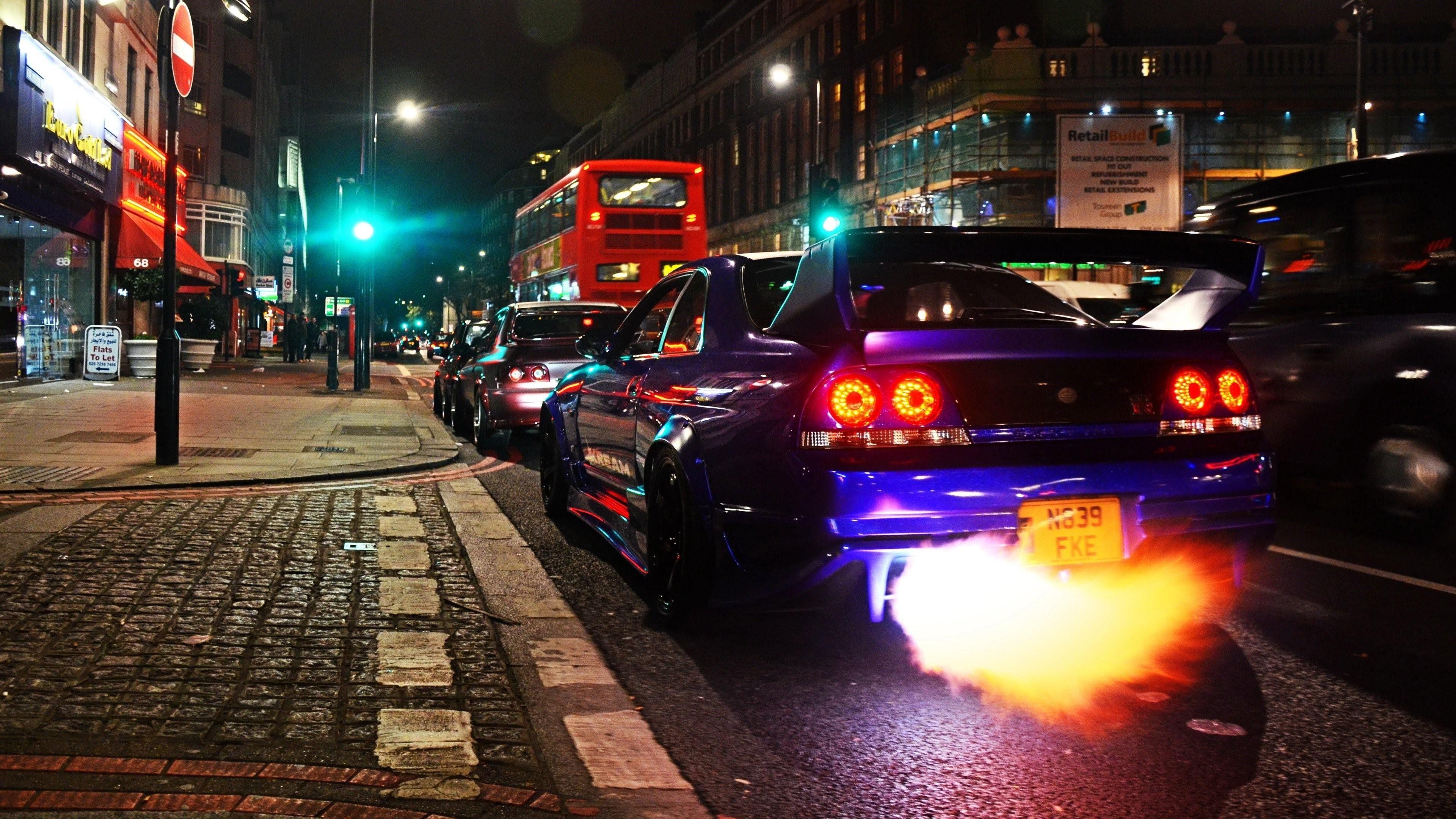 3840x2160 Street Racing Car Wallpaper