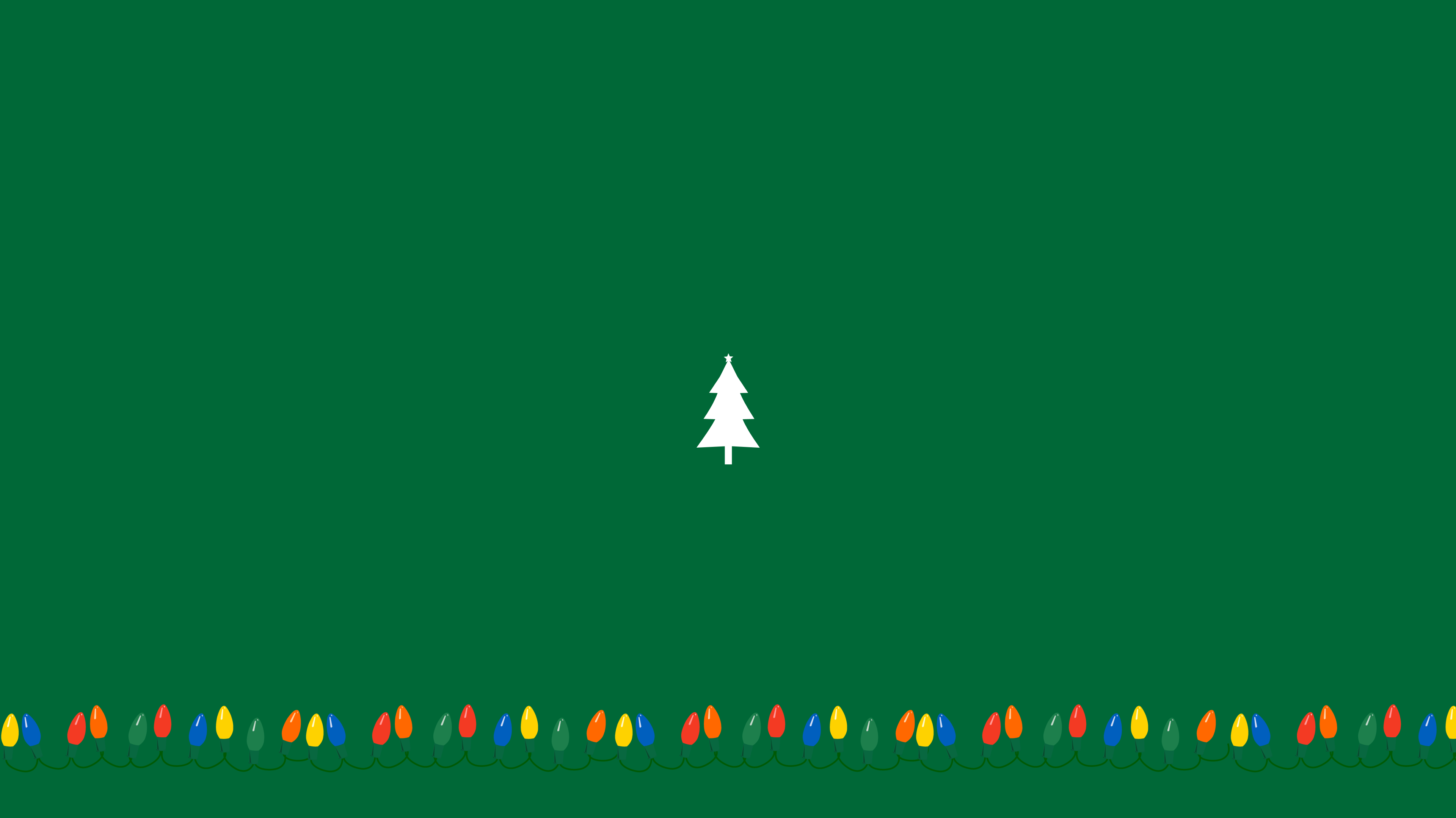 3840x2160 Minimal Christmas Wallpaper