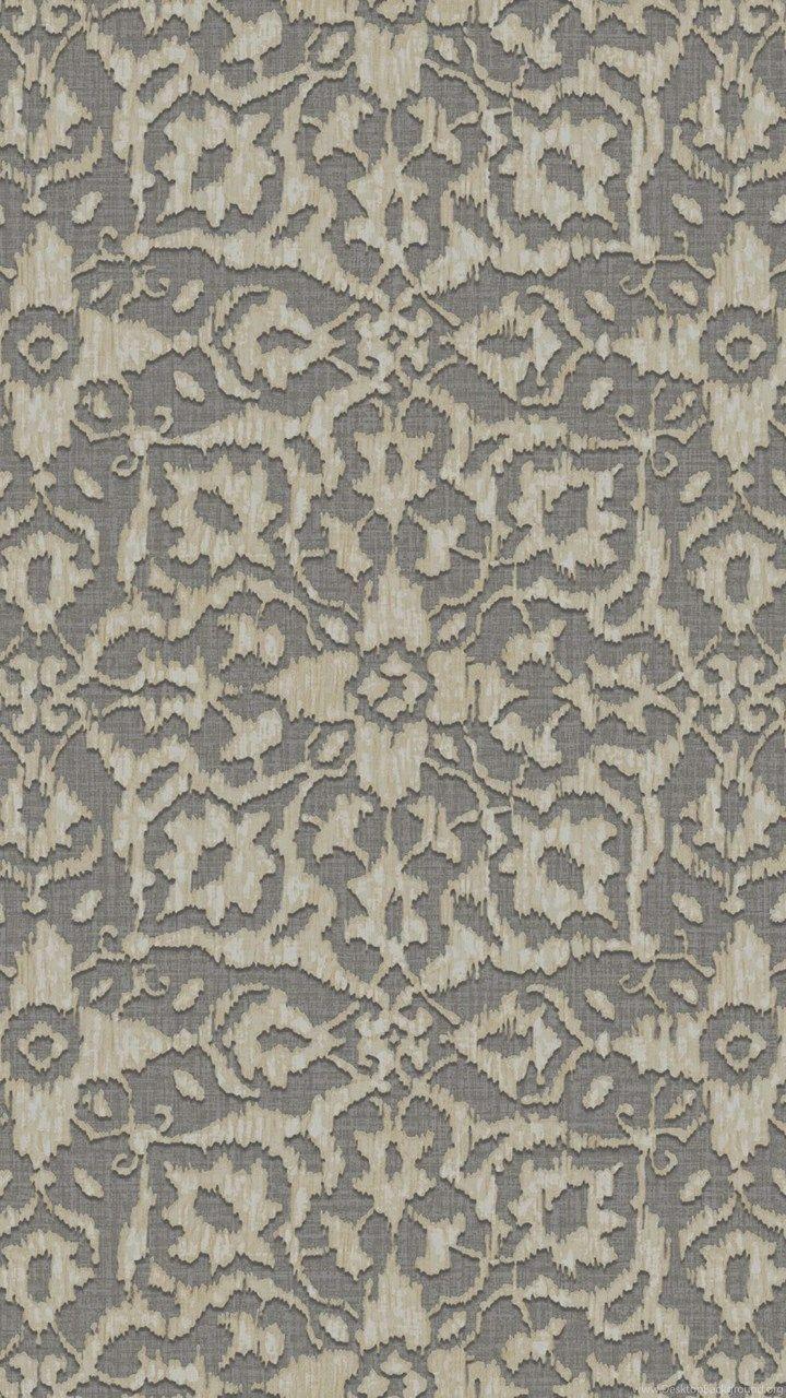 720x1280 Grandeco Boho Chic Silver And Gold Damask On Dark Grey Wallpaper
