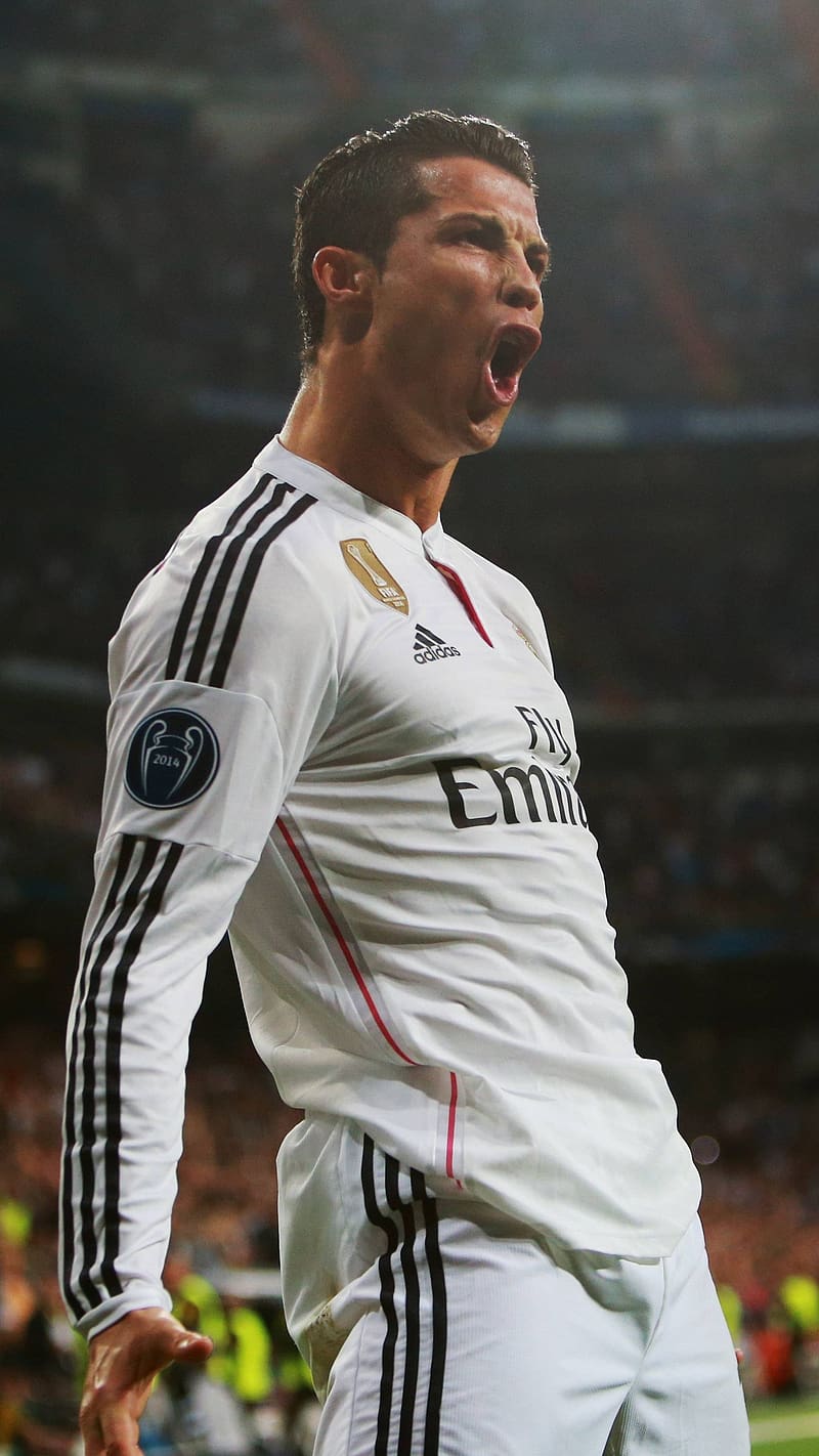 800x1422 Cr7 In Angry Moment, cr football, sports, celebration, ronaldo, HD phone wallpaper