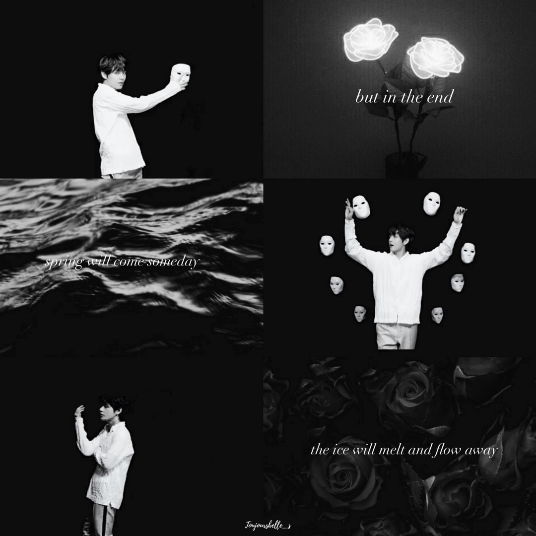 1080x1080 Bts Black Aesthetic Wallpaper