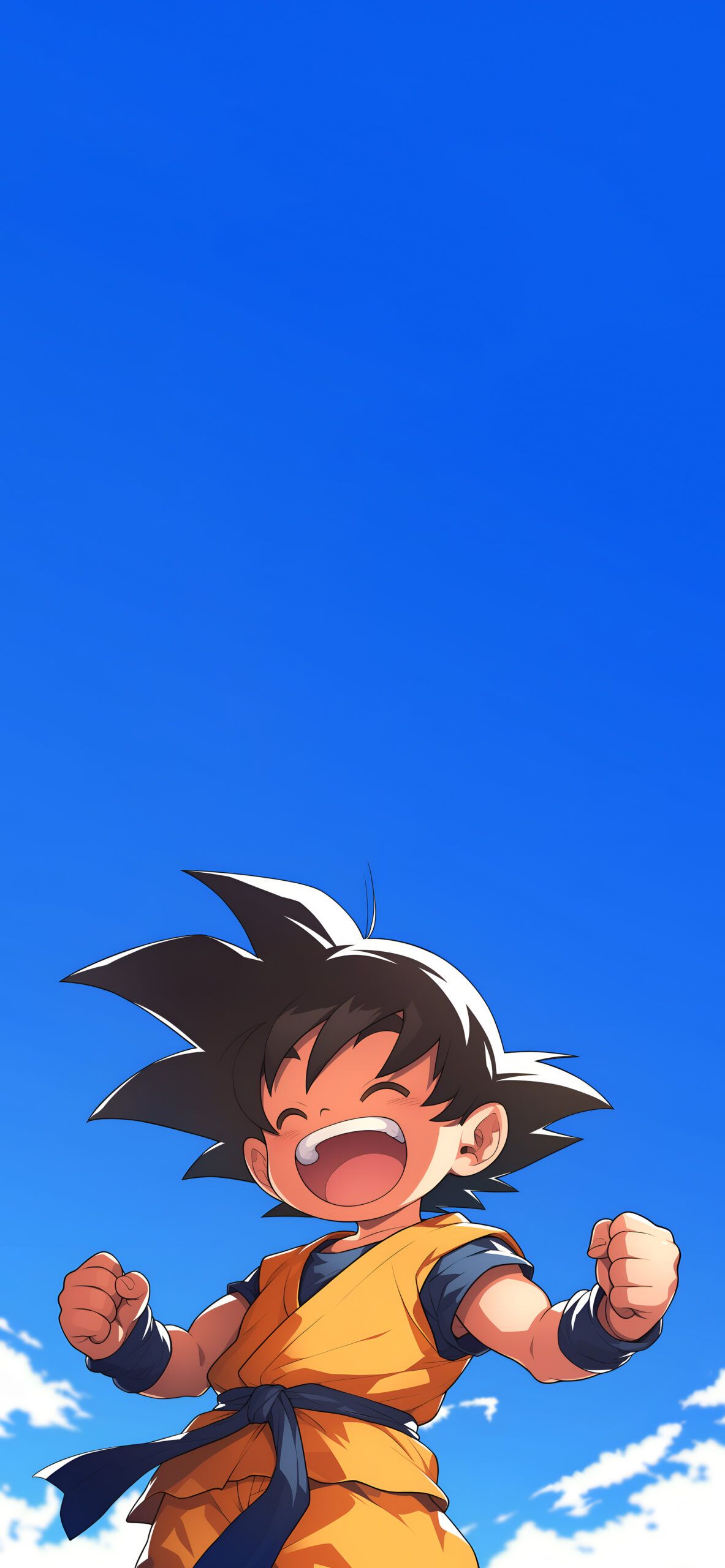 1183x2560 Kid Goku Happy Wallpaper Dragon Ball iPhone Wallpaper
