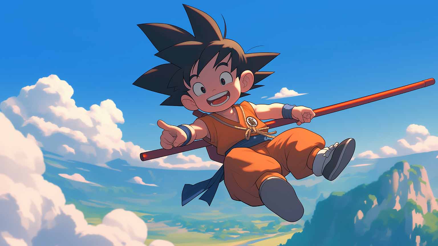1536x864 Dragon Ball Goku Childhood Adventures Desktop Wallpaper 4K