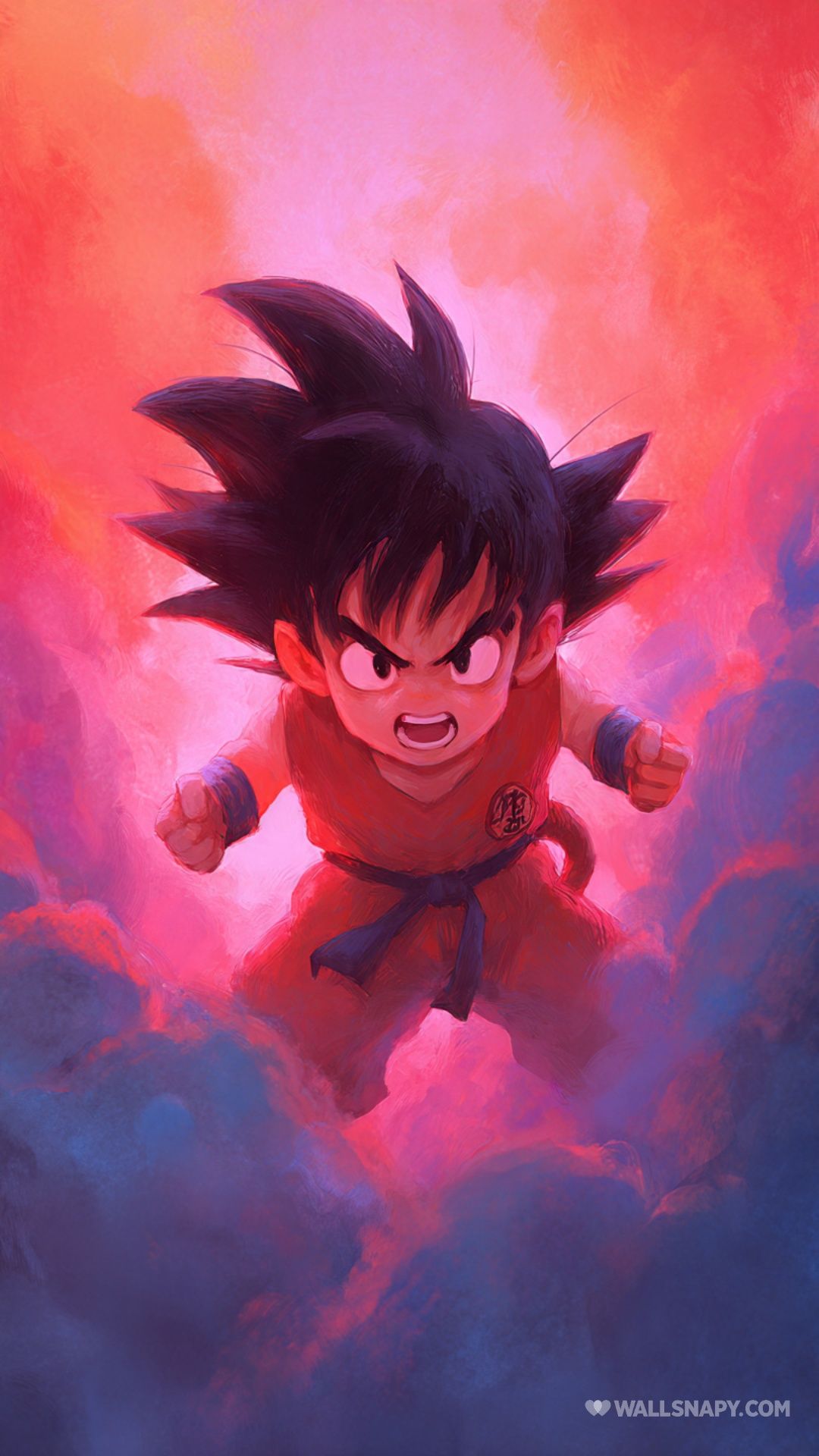 1080x1920 Baby goku minimal anime clean 4k wallpaper