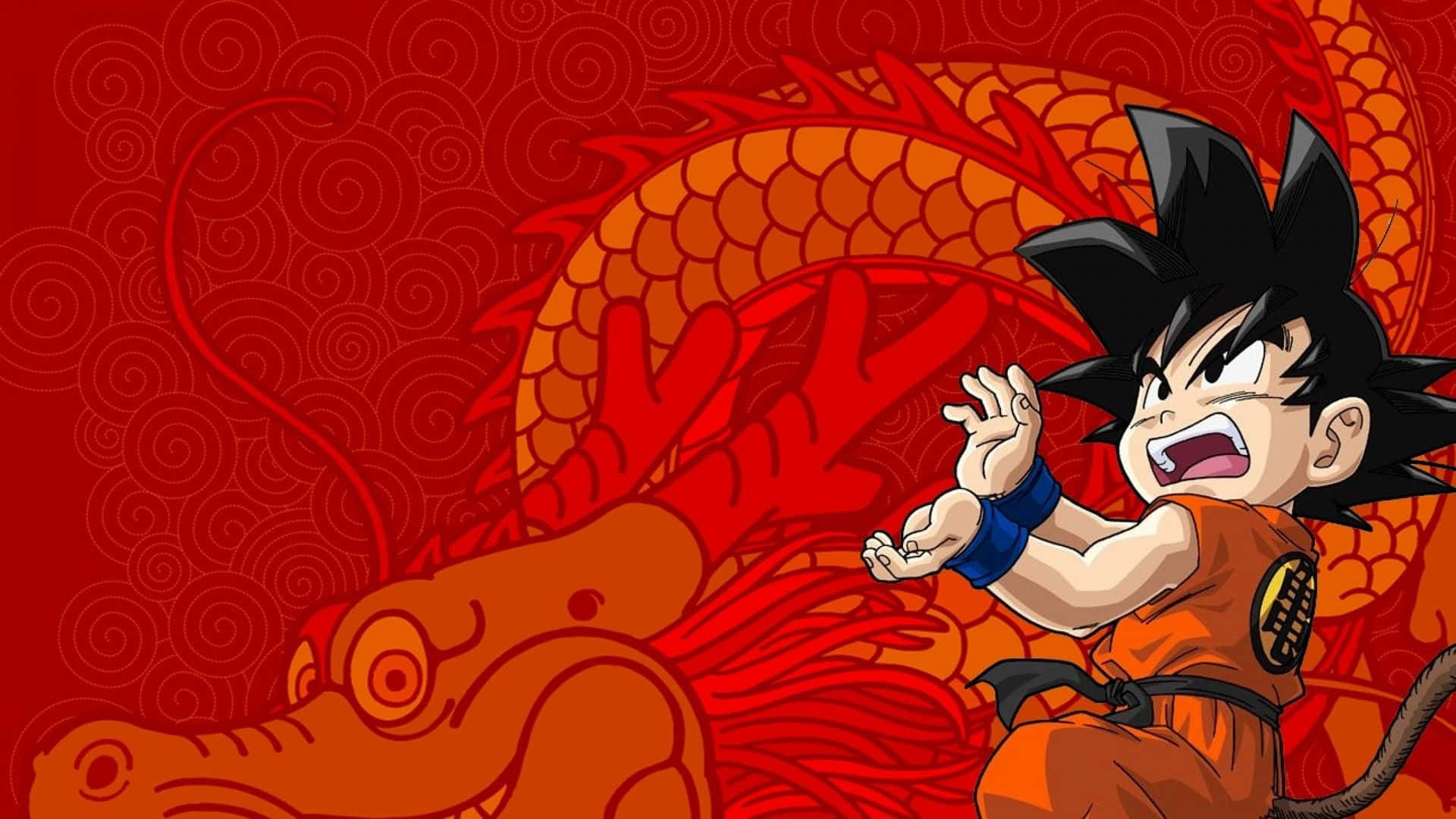 1920x1080 Download free Kid Goku Kamehameha Wave Wallpaper