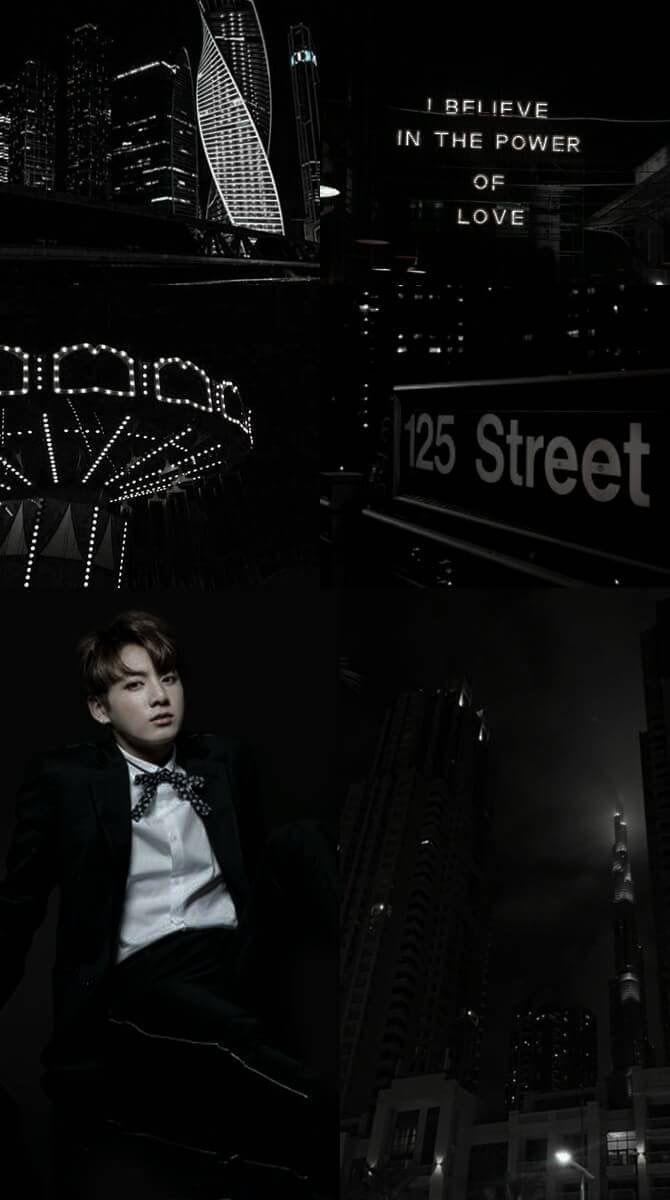 670x1200 Bts Black Aesthetic Wallpaper