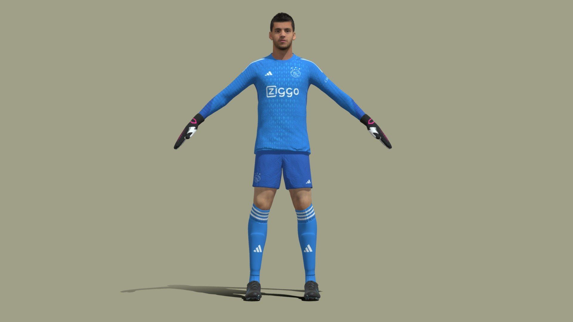 1920x1080 T Pose Full Rigged Geronimo Rulli Ajax 23 24 Model By 3Dpassion.net [c03ba04]