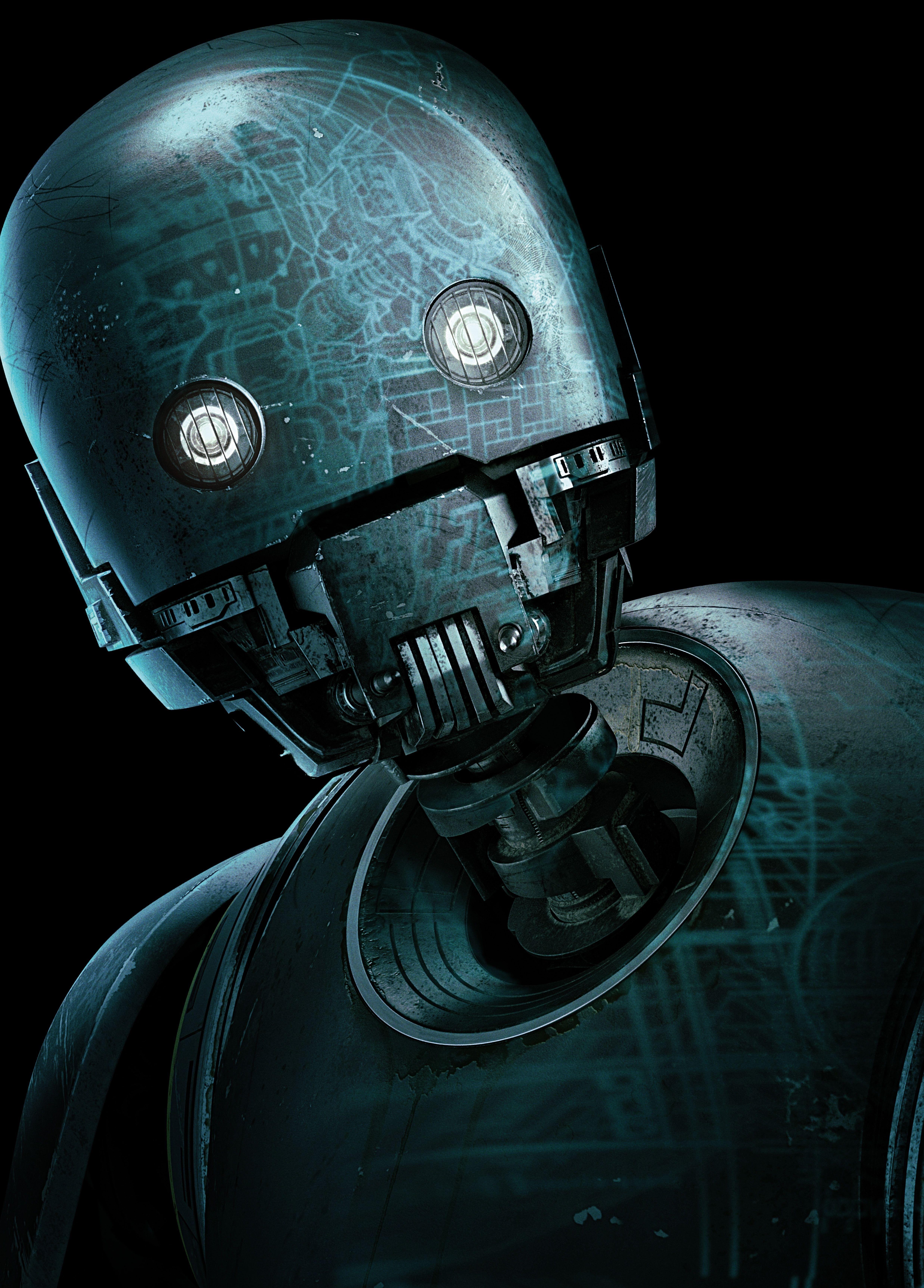 4950x6900 Photo Rogue One: A Star Wars Story Robot K 2SO Film Head 4950x6900