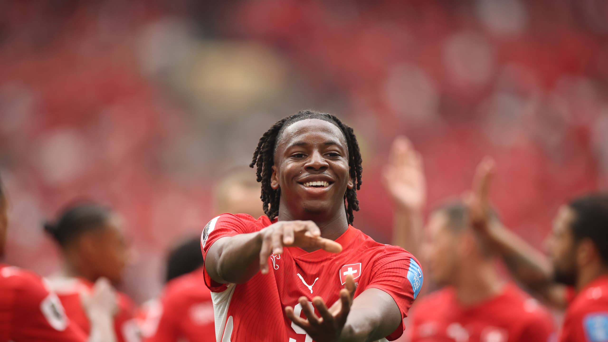 2560x1440 Why Is Johan Manzambi Not Playing Today for Switzerland vs. Colombia at the World Cup?