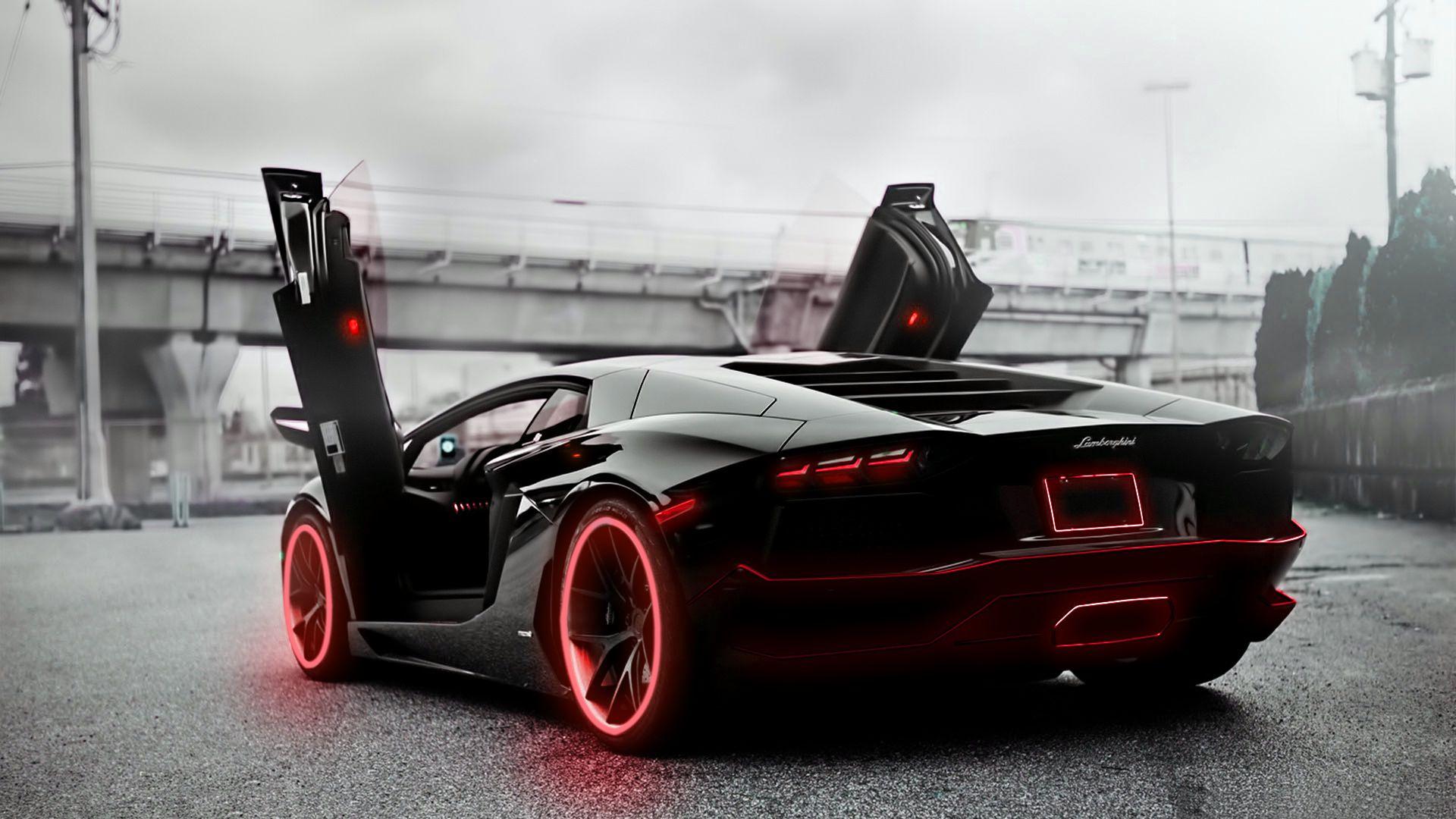 1920x1080 Fanciful Tron Lamborghini Aventador Desktop Wallpaper Colorful