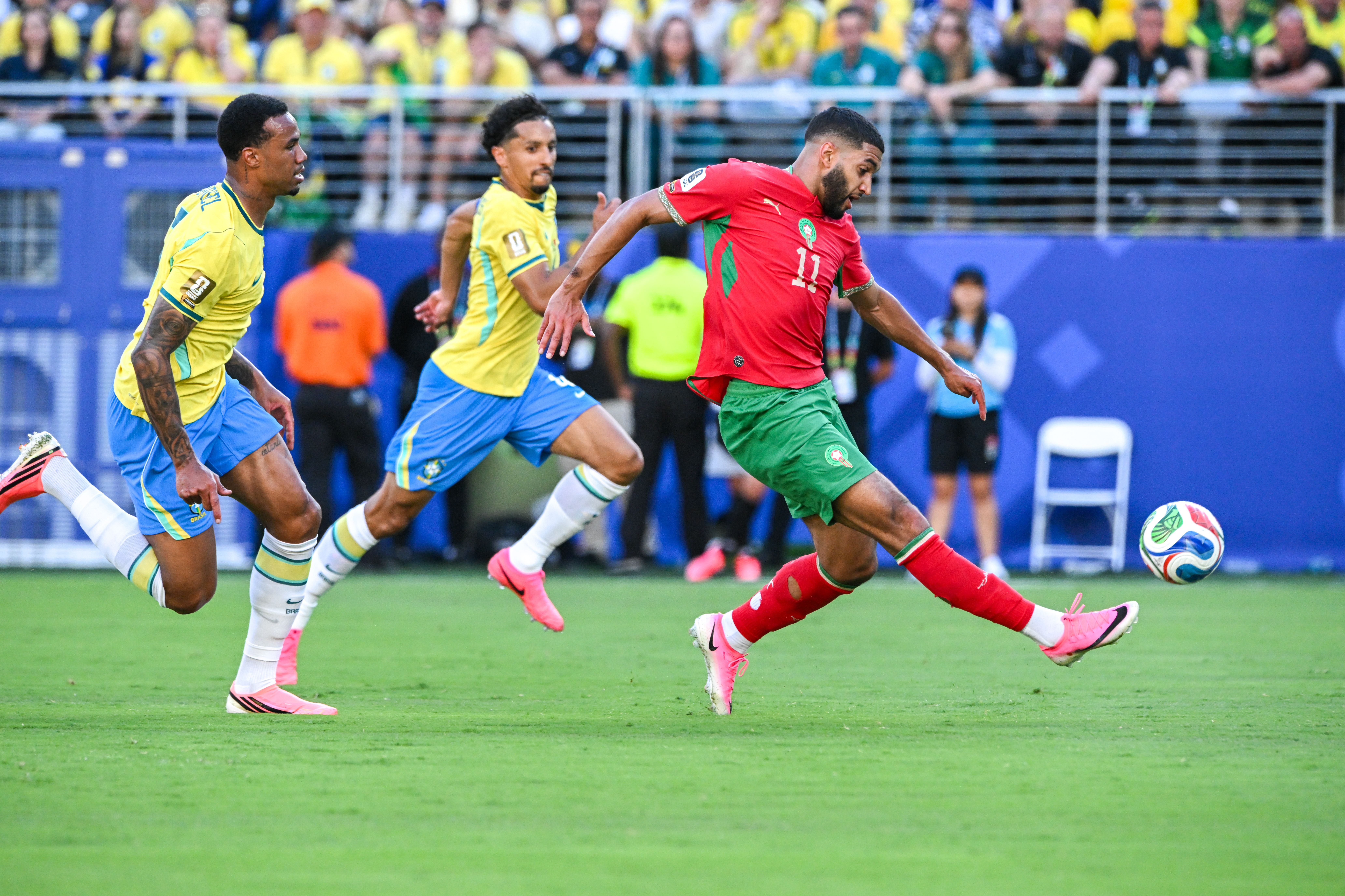 8256x5504 Ismael SAIBARI, GABRIEL MAGALHAES, and MARQUINHOS at 2026 FIFA World Cup by