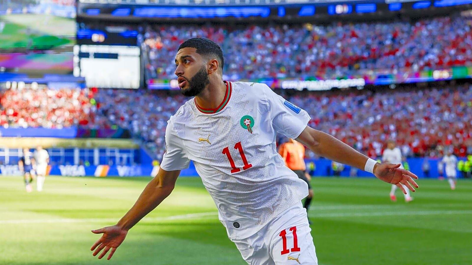 1600x900 Ismael Saibari equals Mo Salah World Cup record within two minutes of Scotland vs Morocco
