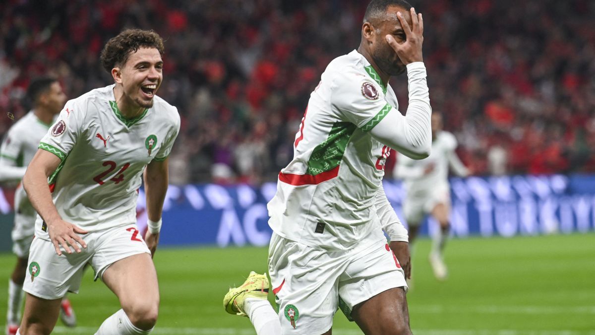 1200x675 Coupe d'Afrique des Nations nouveau ciseau magnifique d'Ayoub El Kaabi lors de la victoire du Maroc contre la Zambie en vidéo
