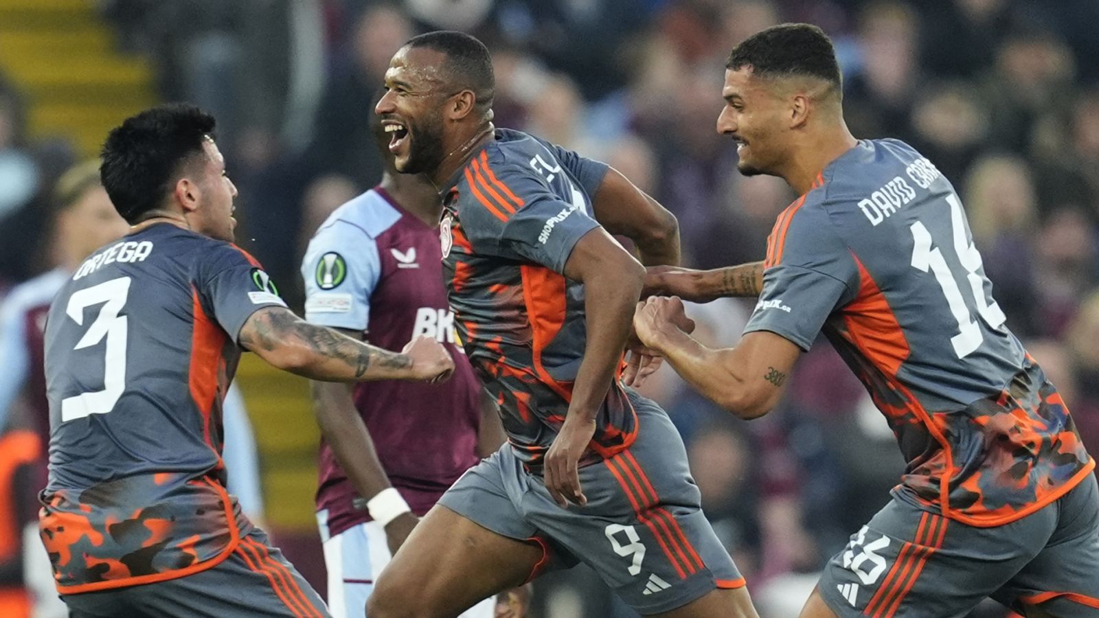 1600x900 Aston Villa 2 4 Olympiakos: Ayoub El Kaabi Hat Trick Stuns Villa In Europa Conference League Semi Final First Leg