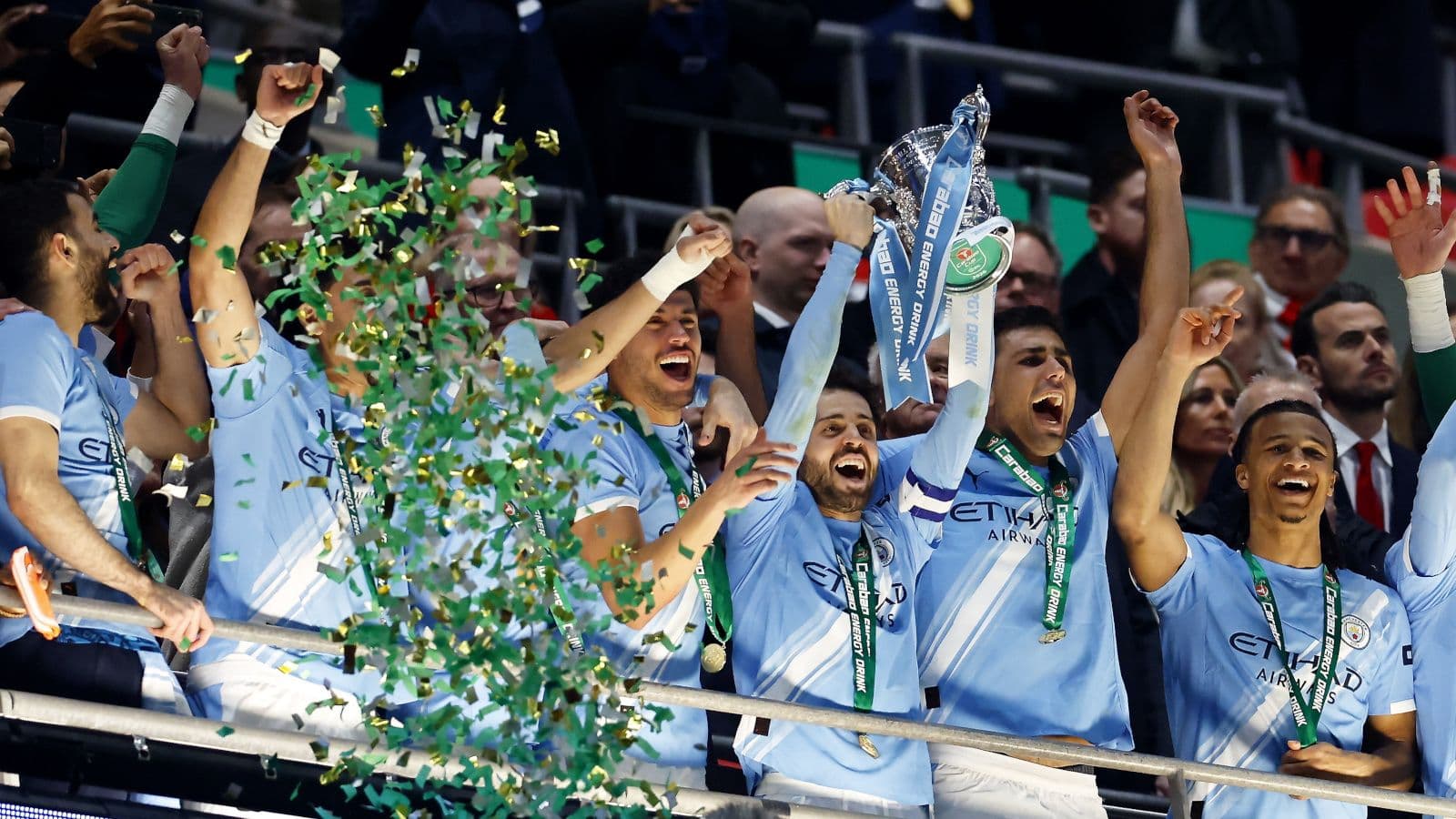 1600x900 Vodacom Soccer. News. Nico O'Reilly the hero as Manchester City beat Arsenal to claim Carabao Cup trophy