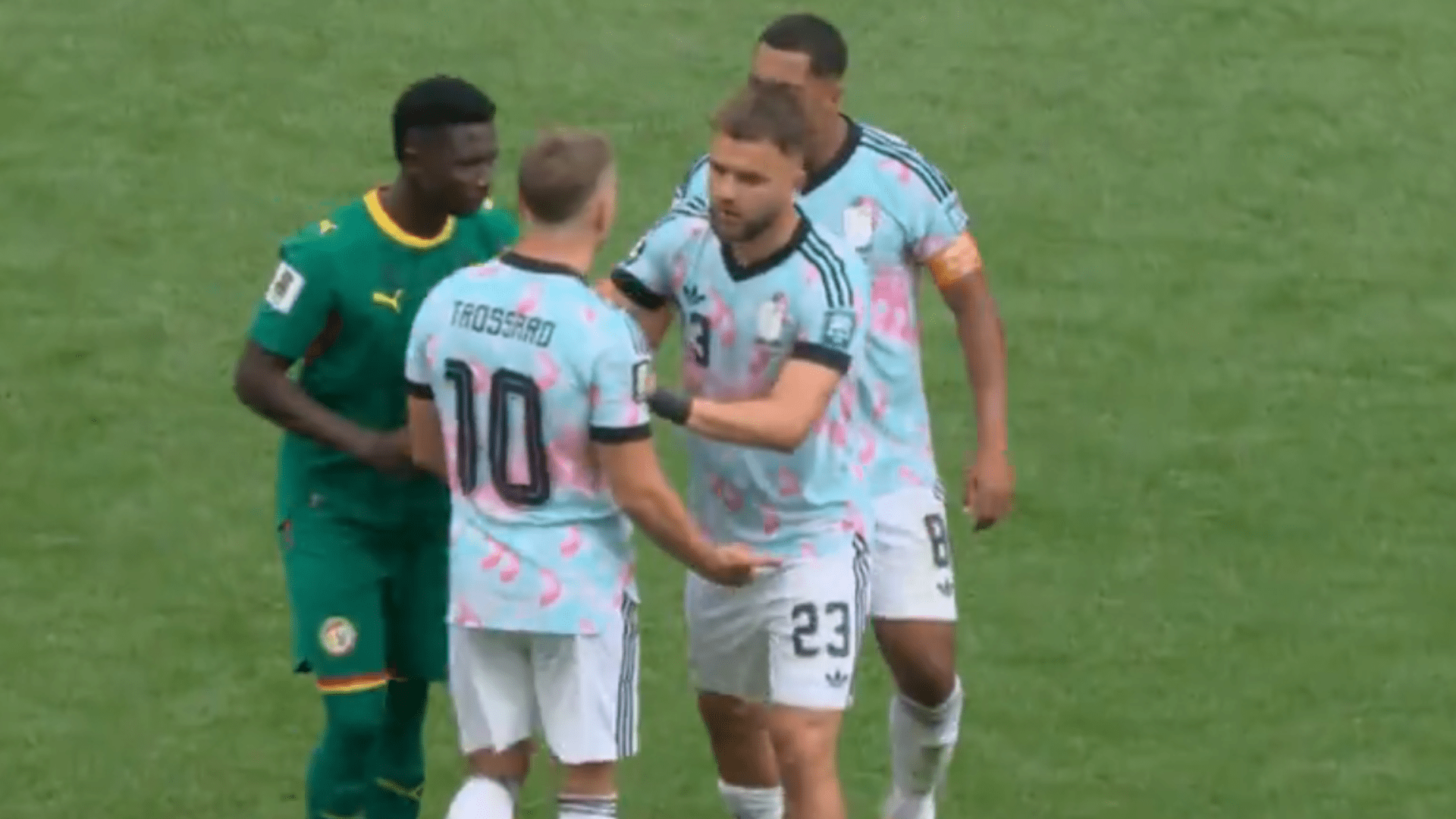 1920x1080 Shock moment Rangers star Nicolas Raskin forced to step in as two Belgium teammates furiously clash with EACH OTHER