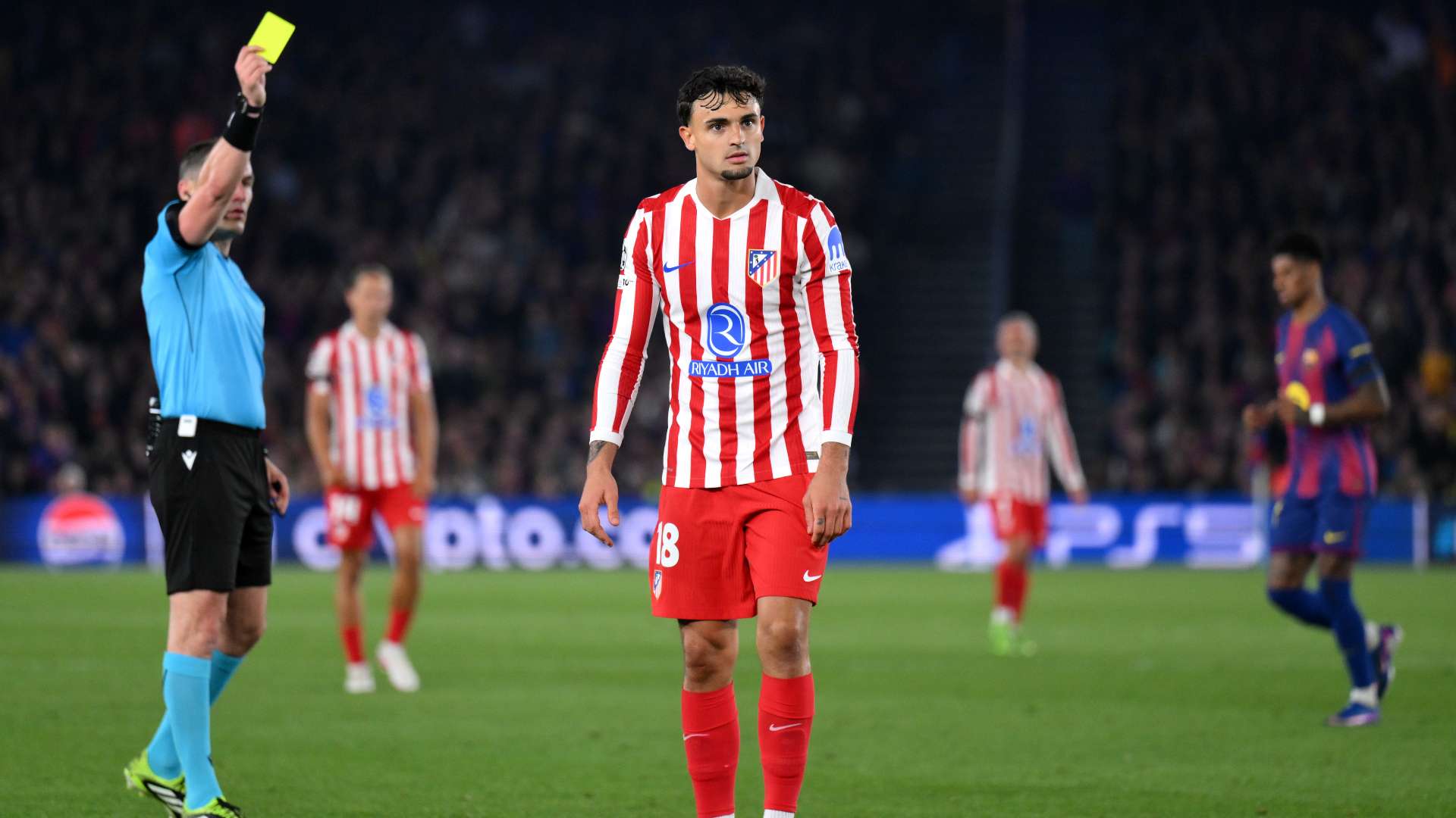 1920x1080 VIDEO: Penalty & red card?! Watch bizarre Marc Pubill handball moment that left Barcelona boss Hansi Flick absolutely furious in Champions League loss to Atletico Madrid. Goal.com US