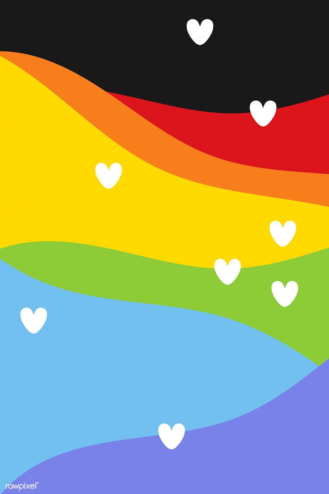 1400x2100 Download premium vector of Support LGBTQ pride rainbow background