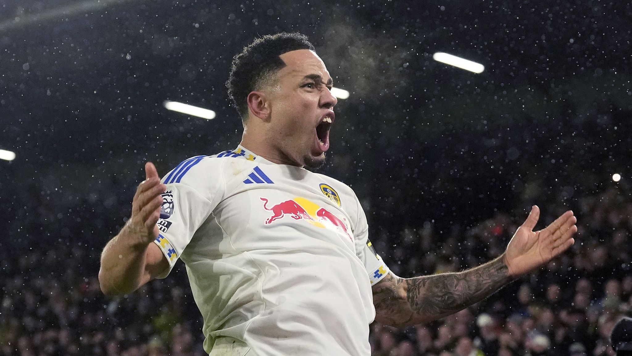 2048x1152 Tottenham vs Leeds: Noah Okafor's goals play key part in steering Daniel Farke's side clear of relegation threat