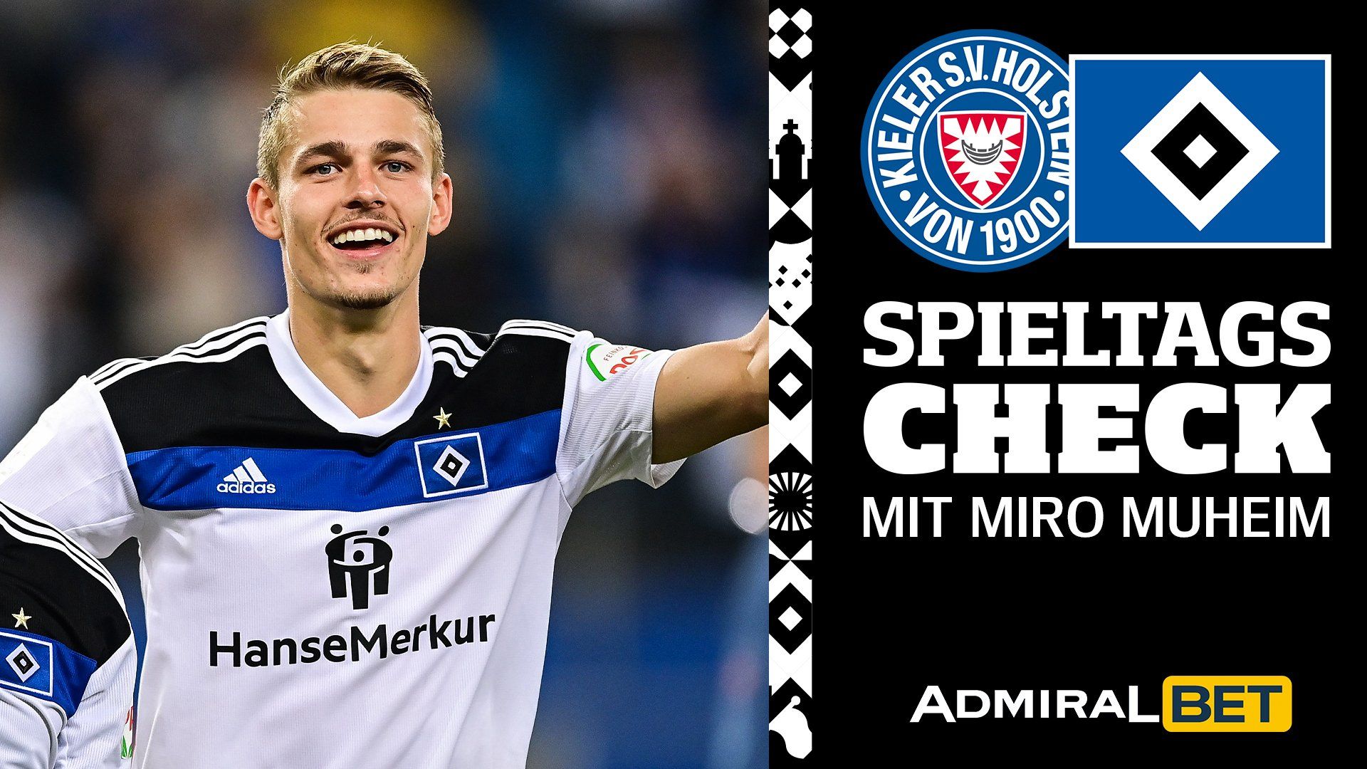 1920x1080 Spieltagscheck mit Miro Muheim I Holstein Kiel vs. HSV
