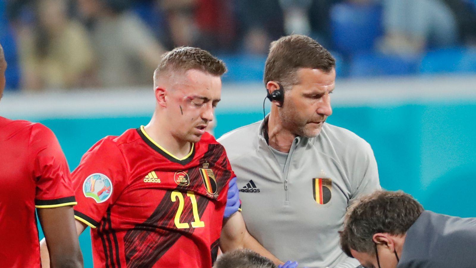 1600x900 Timothy Castagne: Leicester defender out of Euro 2020 after suffering double fracture in eye socket