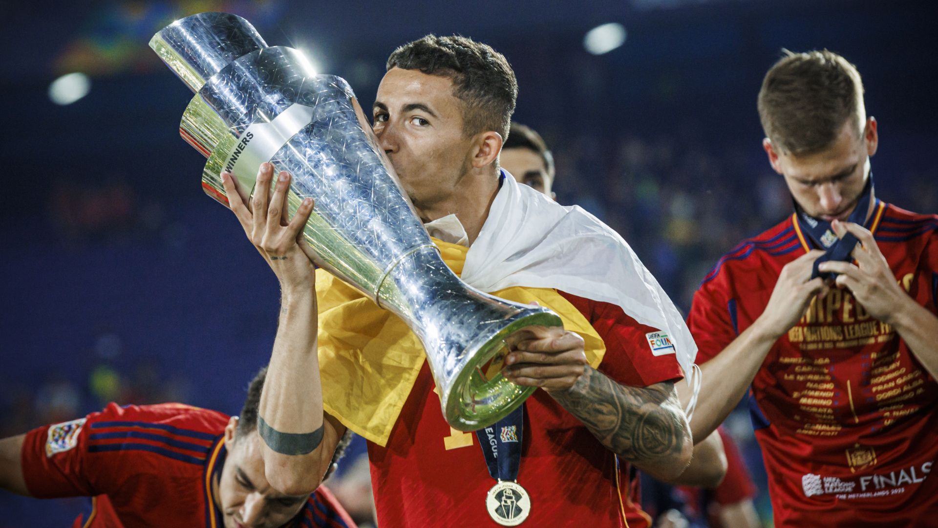 1920x1080 Yeremy crowned champion of the UEFA Nations League with Spain Oficial del Villarreal CF