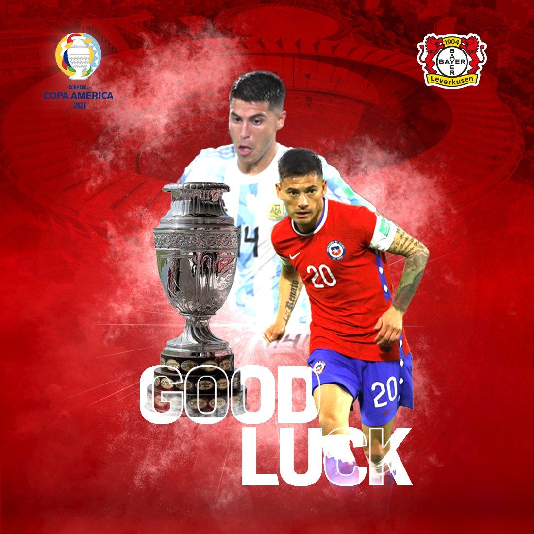 1100x1100 Best of luck to Exequiel Palacios and Charles Aránguiz as the #CopaAmerica gets underway tonight!