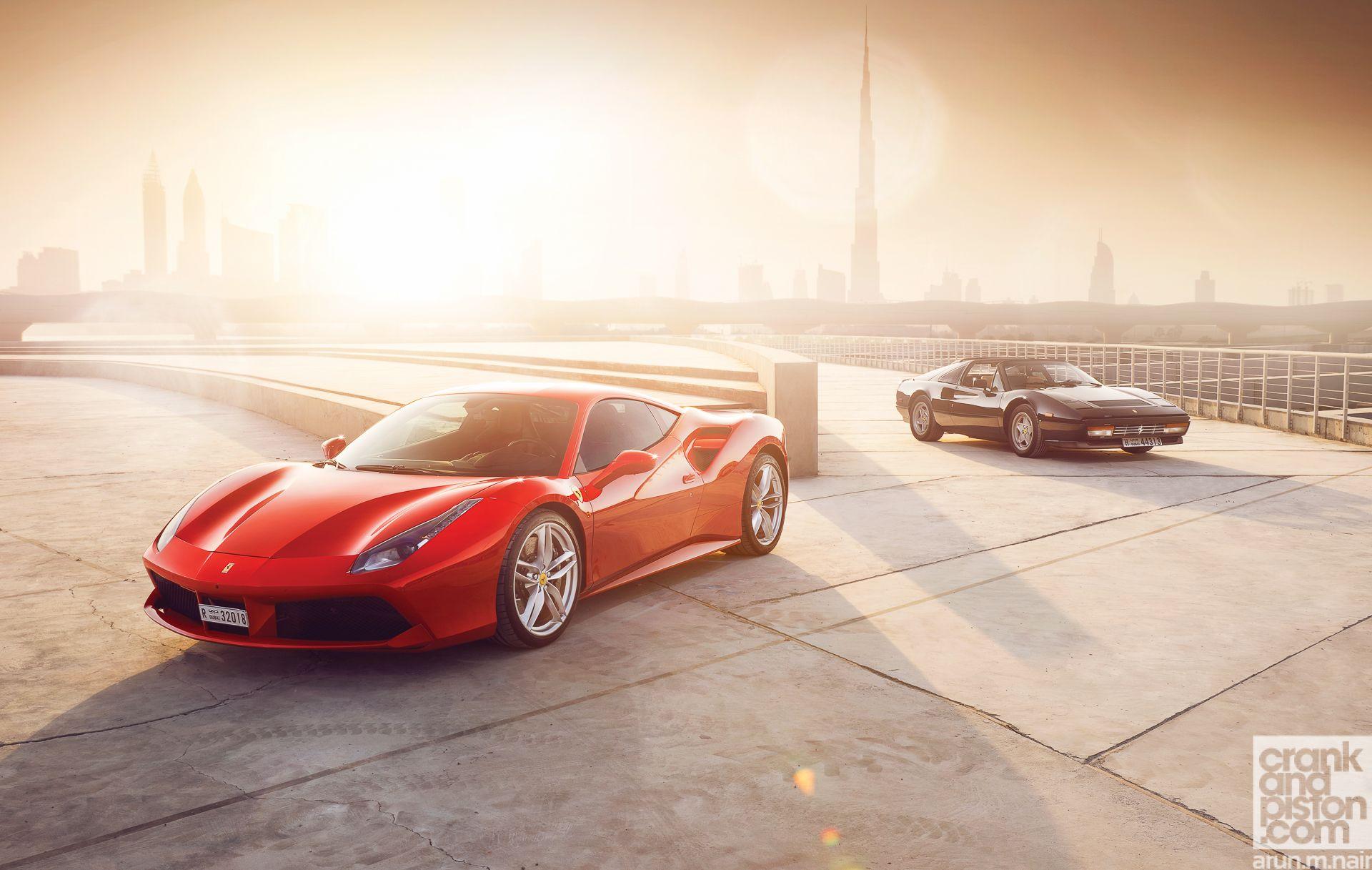 1920x1217 Ferrari 488 GTB meets 328 GTS. Set 1