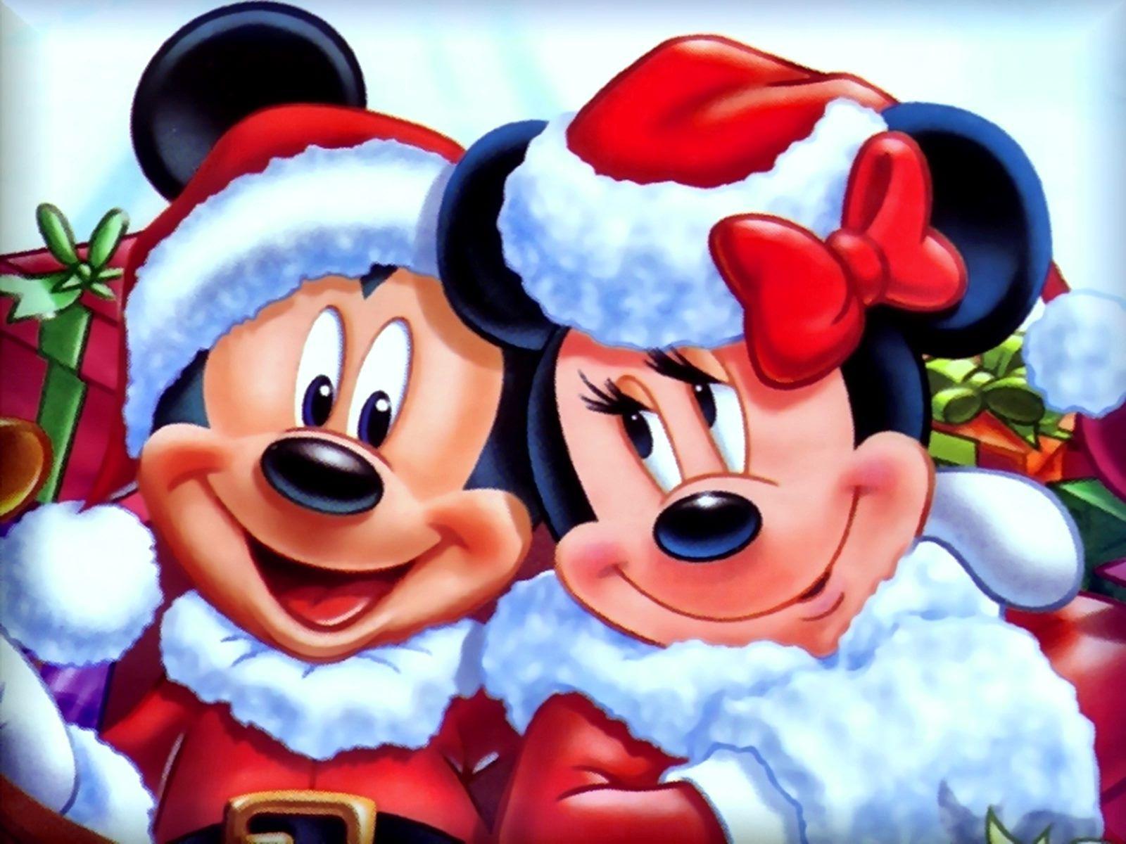 1600x1200 Mickey Minnie Mouse Christmas Pics HD Wallpaper