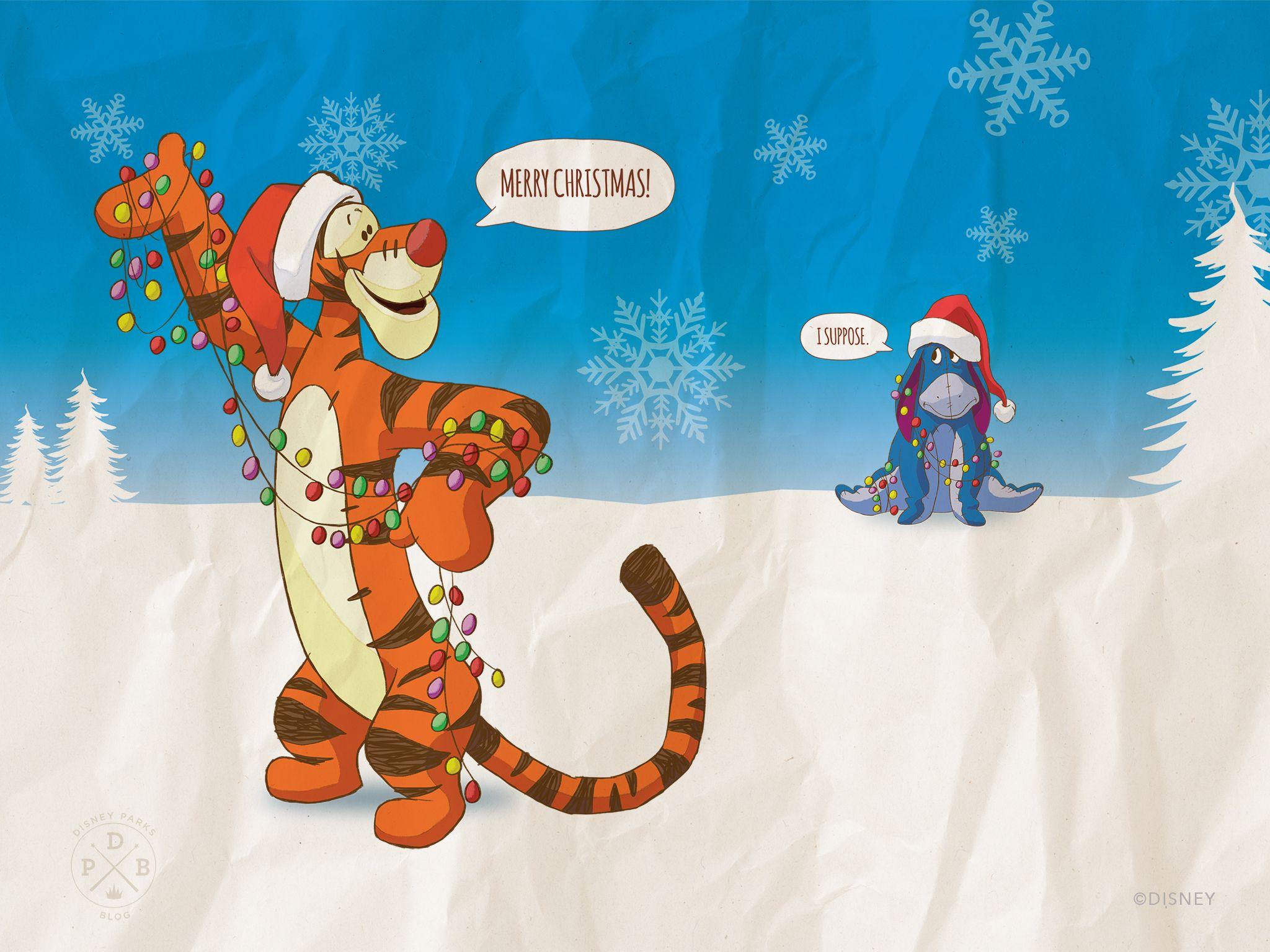 2048x1535 Tigger 2018 Holiday Wallpaper