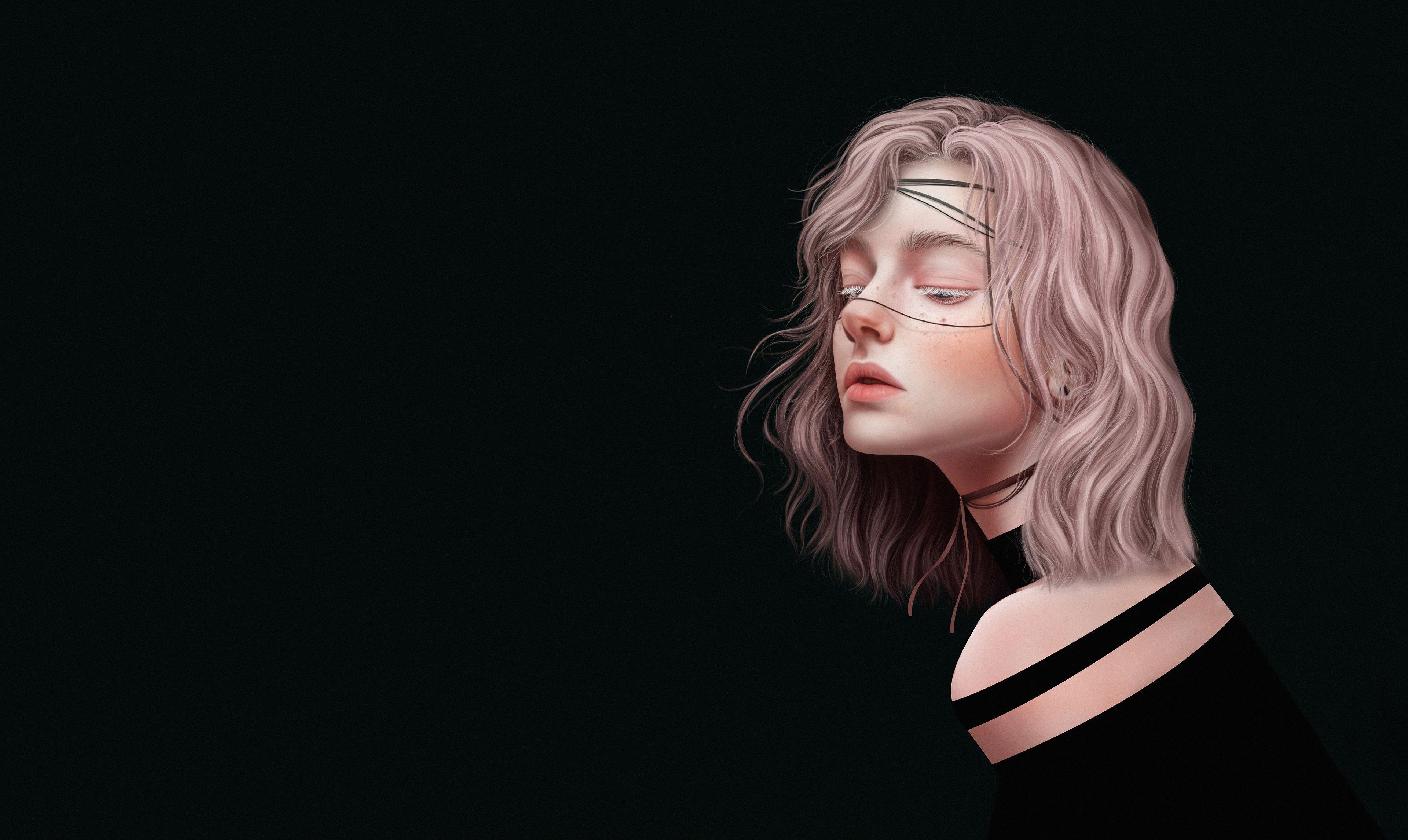 3840x2291 Fantasy Girl Oled 4k, HD Artist, 4k Wallpaper, Image, Background, Photo and Picture