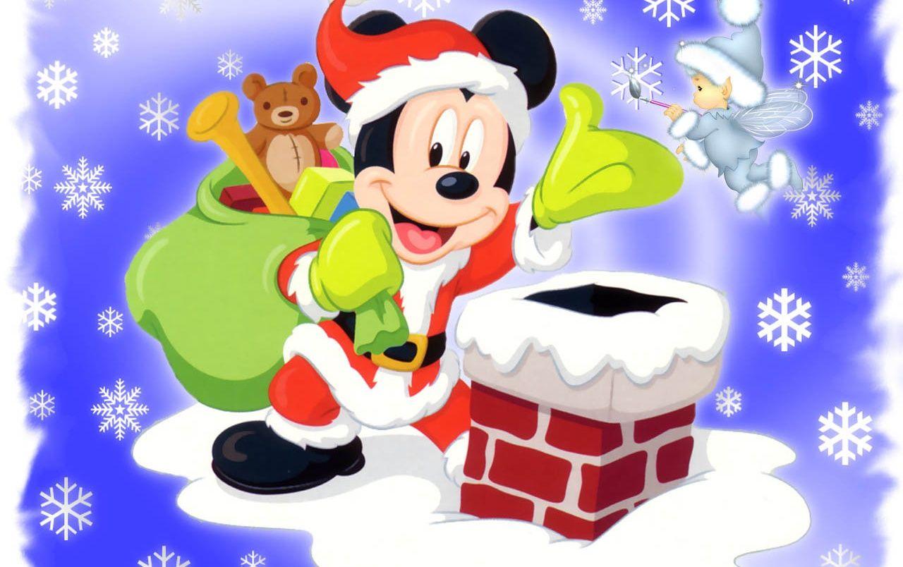 1280x804 Mickey Mouse Santa wallpaper. Mickey Mouse Santa