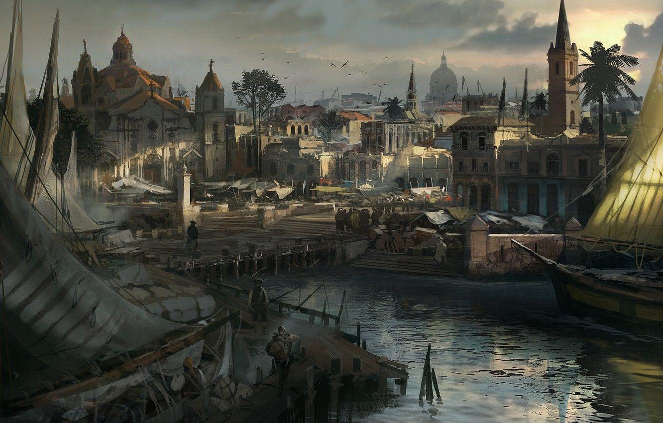 1332x850 Wallpaper assassin's creed, pirates, ship, caribbean, assassin's