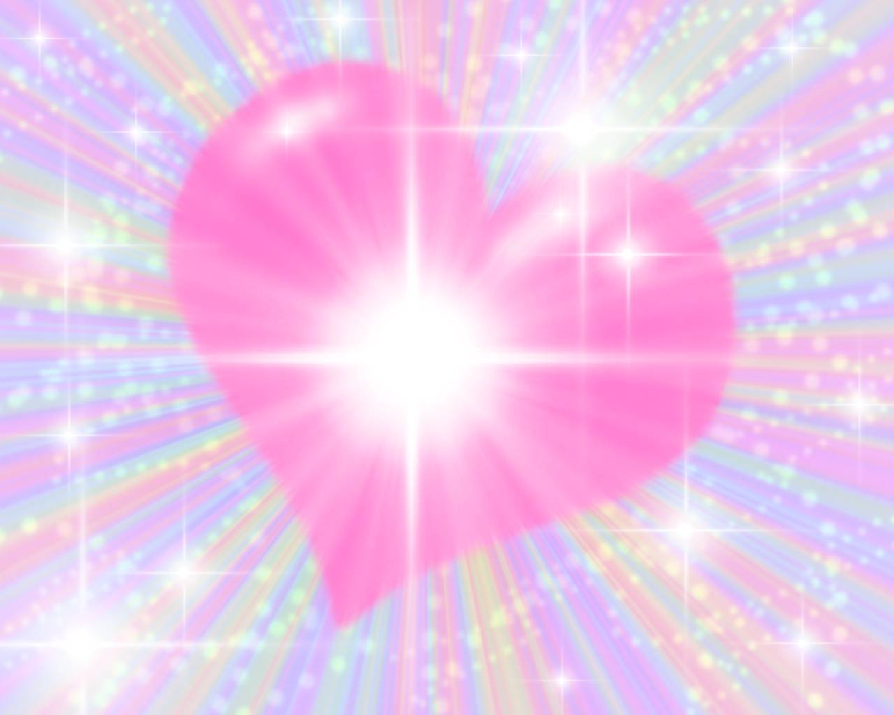 1280x1024 Free download background wallpaper image pink starburst heart