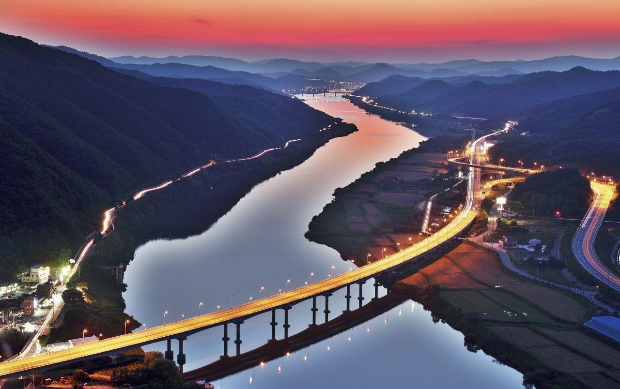 1280x804 South Korean Sunset wallpaper. South Korean Sunset