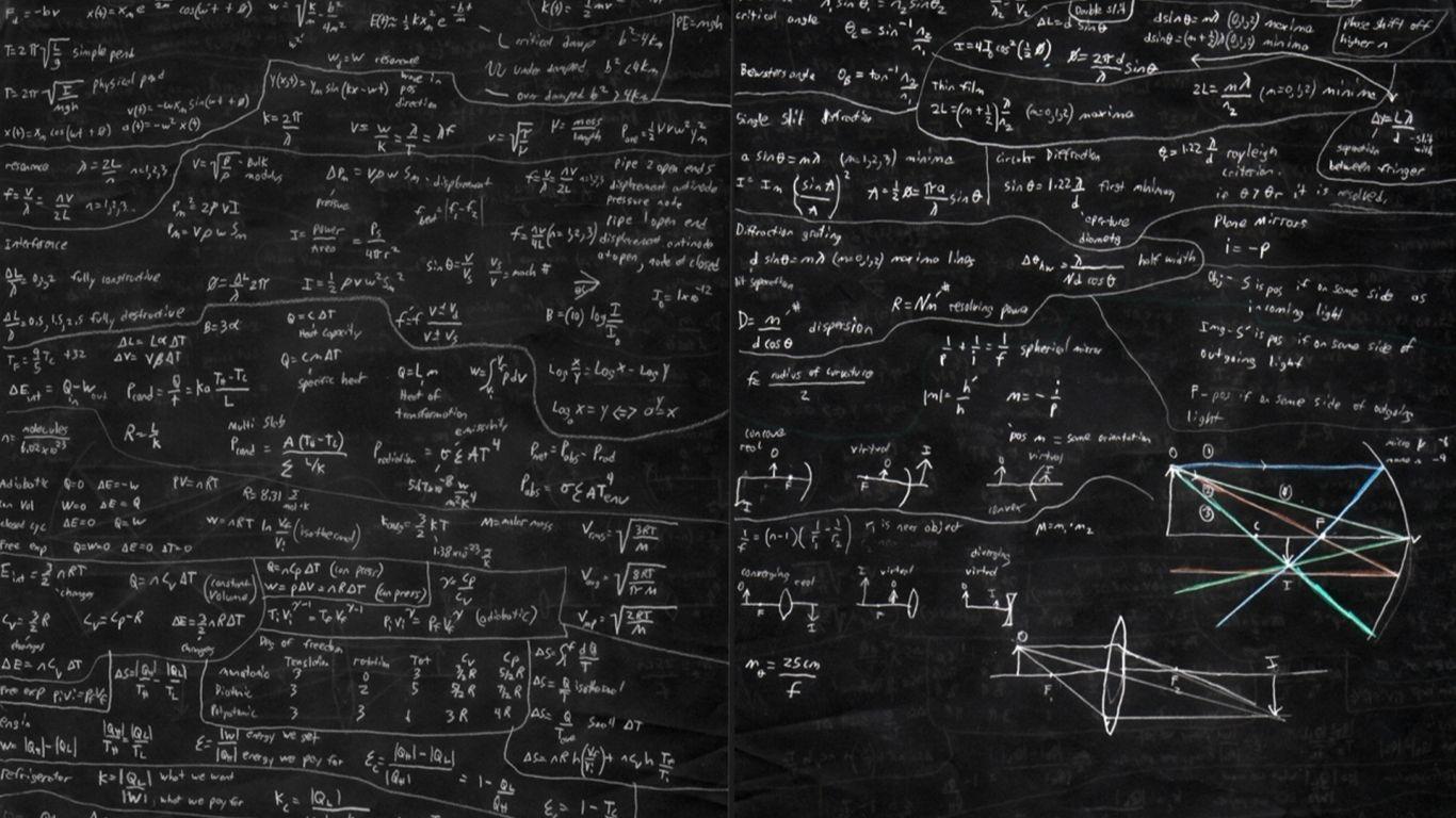 1366x768 Mathematical formulas Mac Wallpaper Download