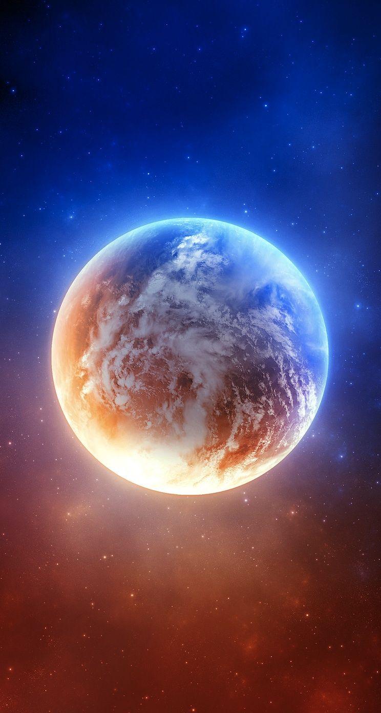 744x1392 Free download earth in abstract space iPhone 5s Wallpaper Download