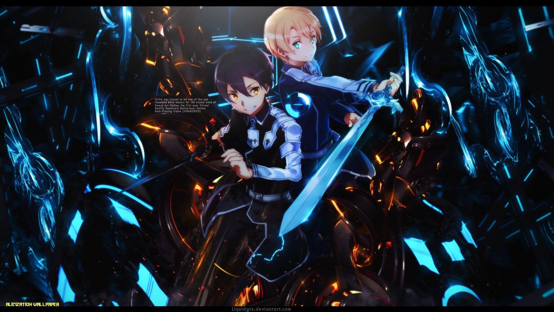 1862x1047 Sword Art Online Kirito Eugeo Alicization