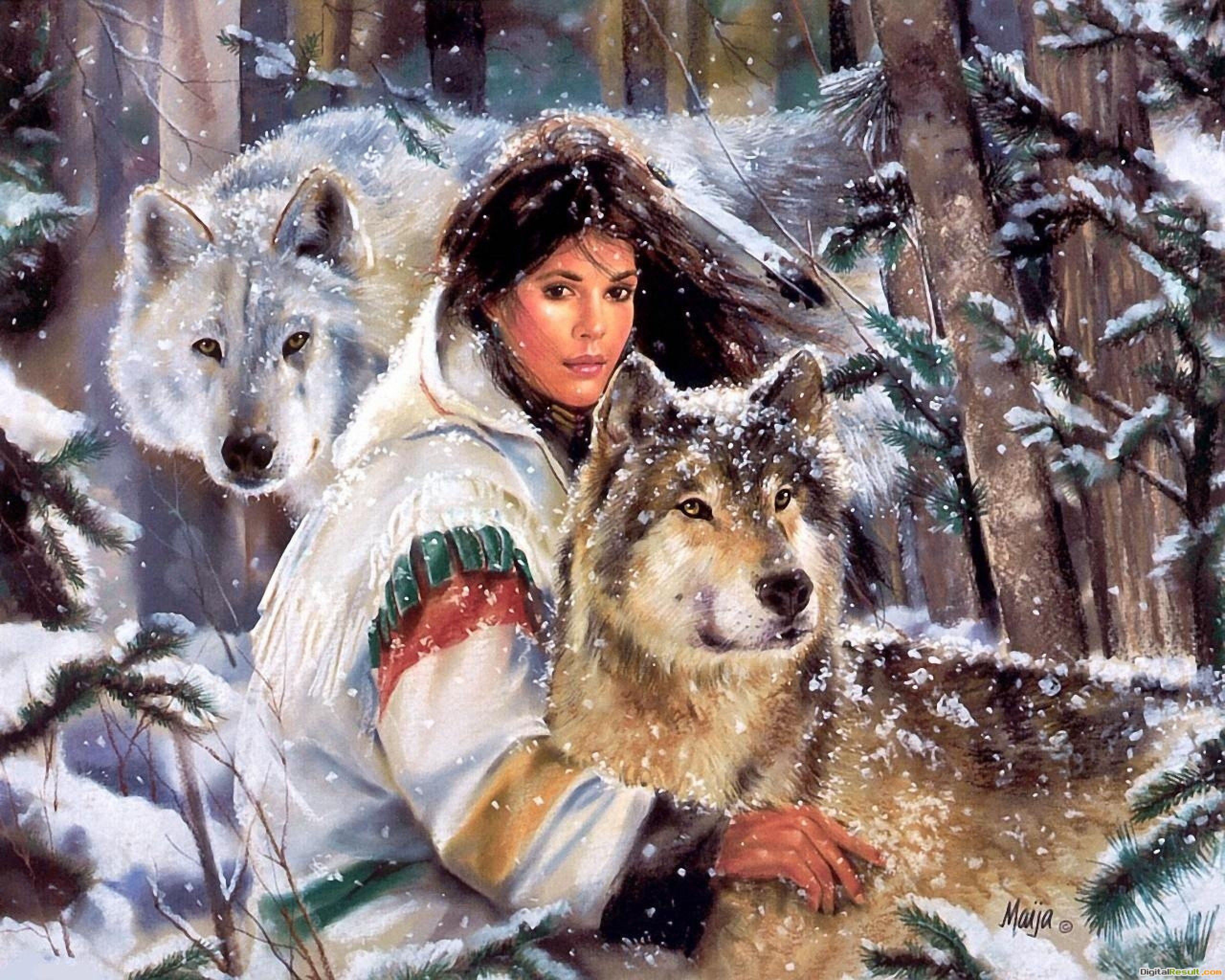 Native American Wolves Wallpapers - Top Free Native American Wolves ...