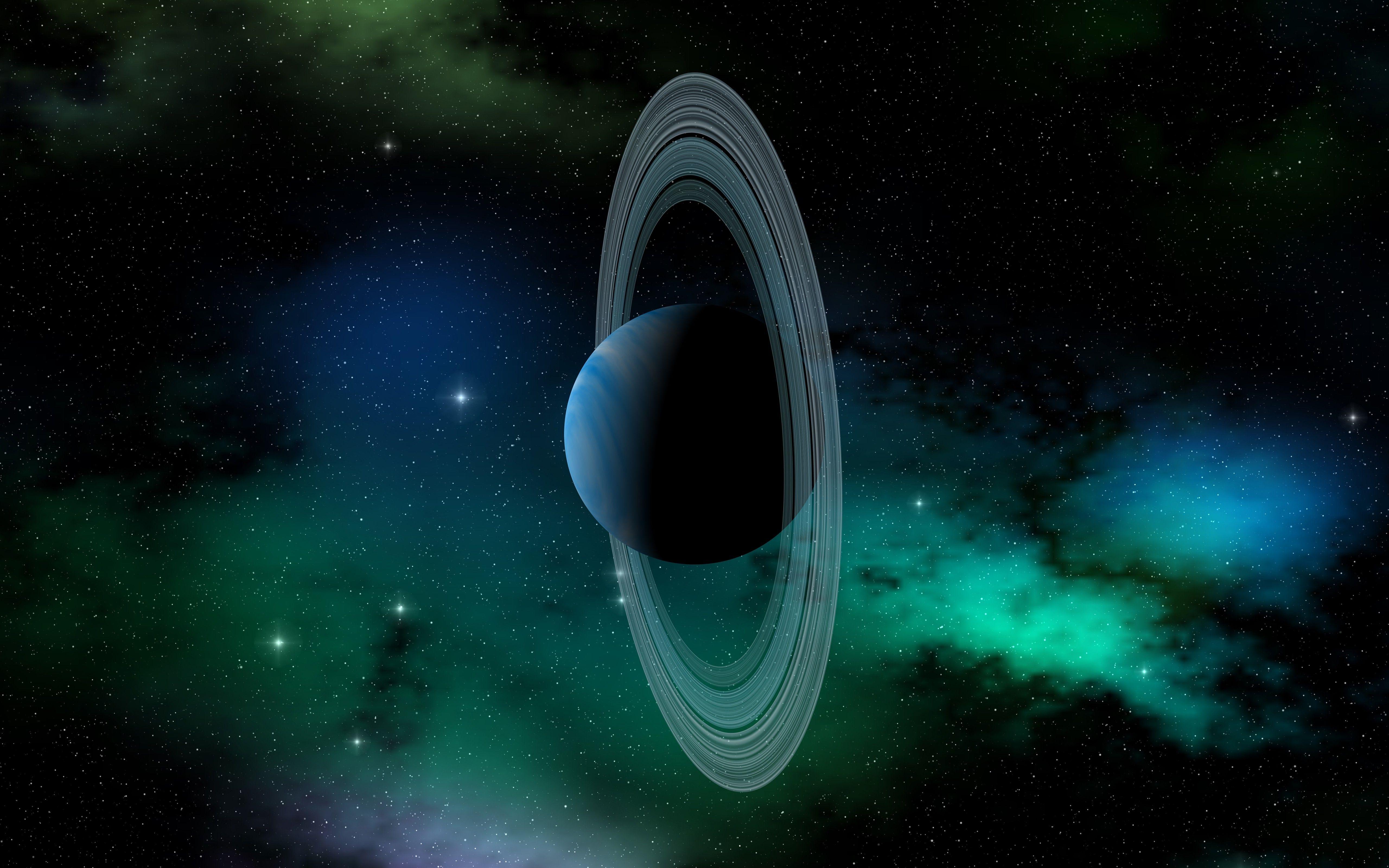 5120x3200 Uranus, Planet, Solar System, Planetary Rings, Space Art, Artwork