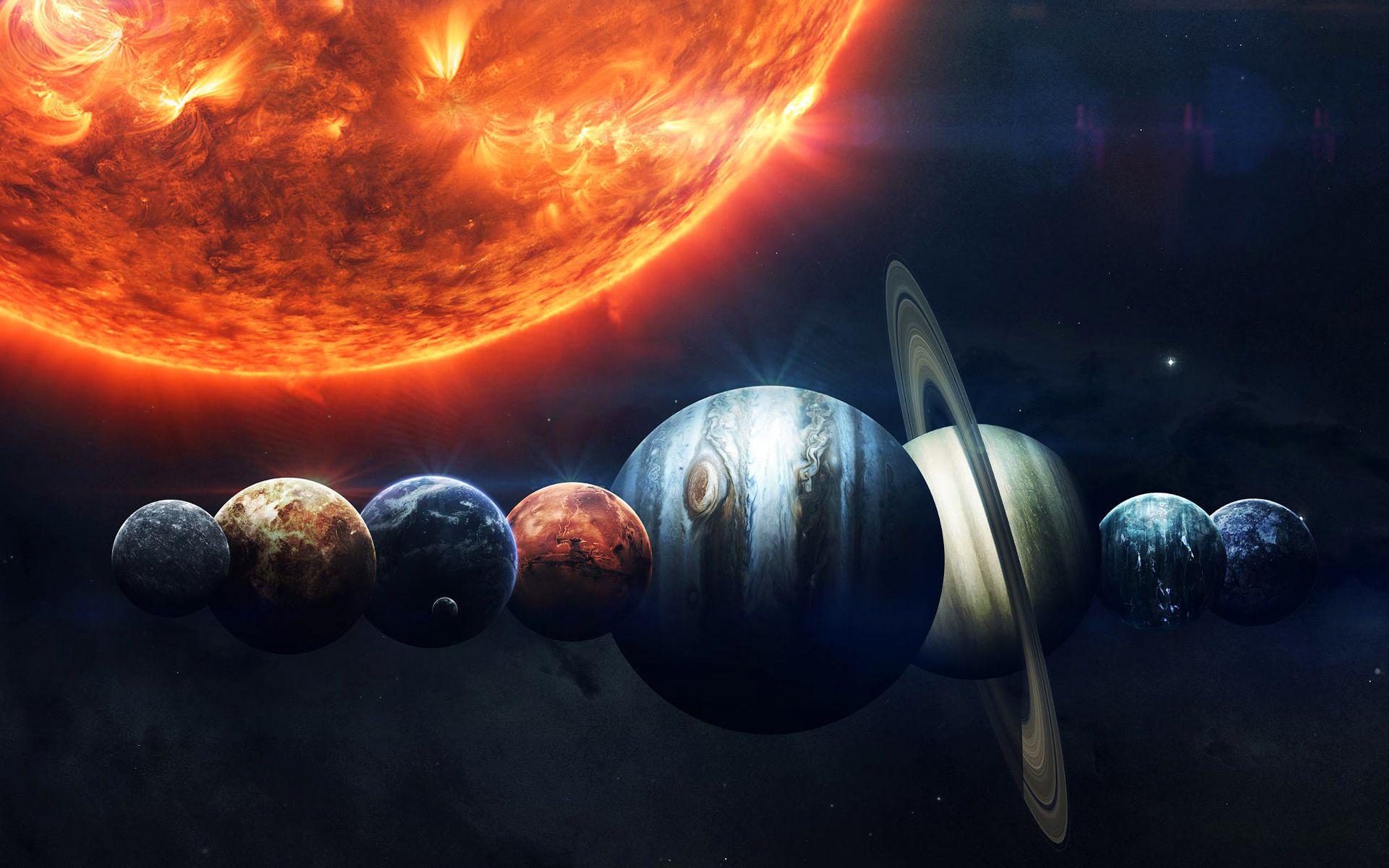 1920x1200 Mercury, Venus, Earth, Mars, Jupiter, Saturn, Uranus