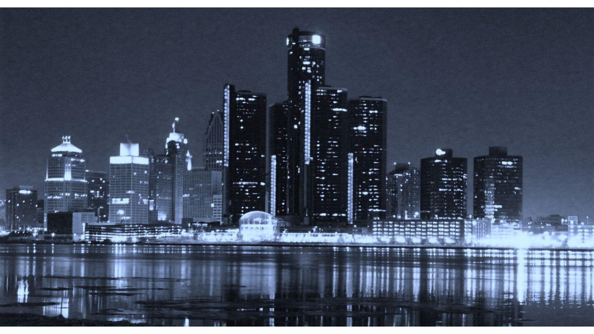 1920x1080 Detroit Skyline Wallpaper