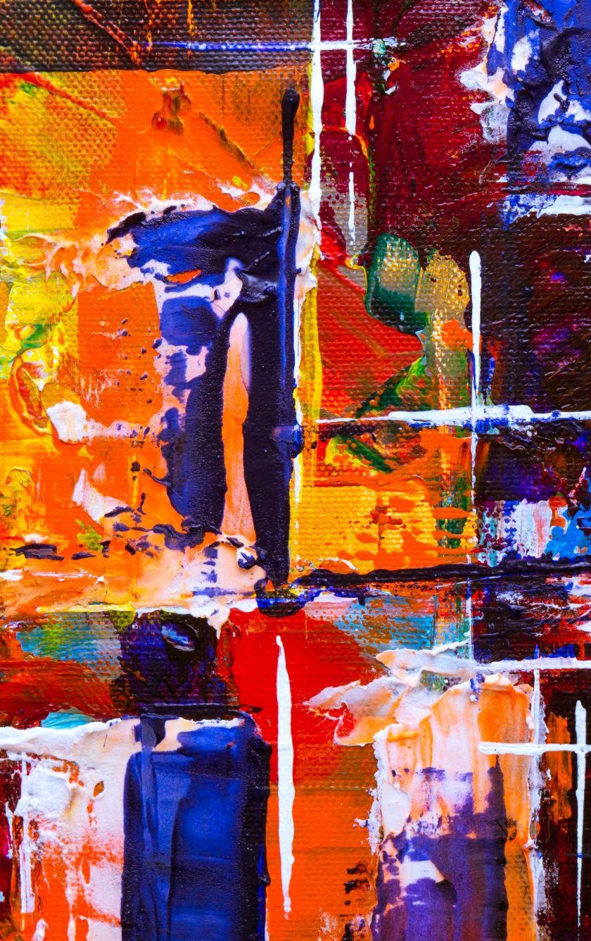840x1336 Download 840x1336 wallpaper abstract, painting, texture, colorful